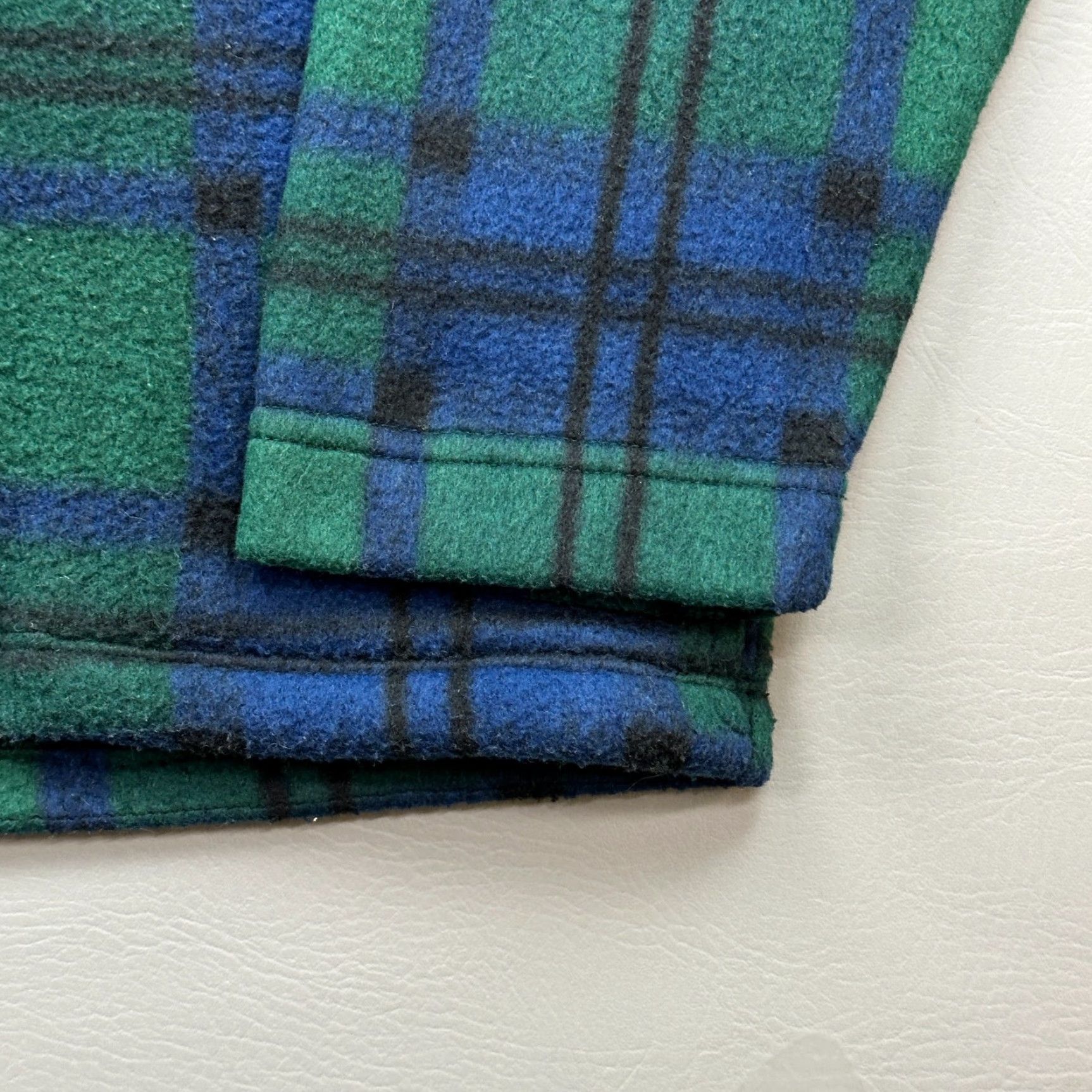 Bugle Boy VINTAGE Bugle Boy Snow Fleece Jacket Mens M Plaid 1/4 Zip Fleece Pullover Green 90s Mens Size US M / EU 48-50 / 2 - 3 Thumbnail