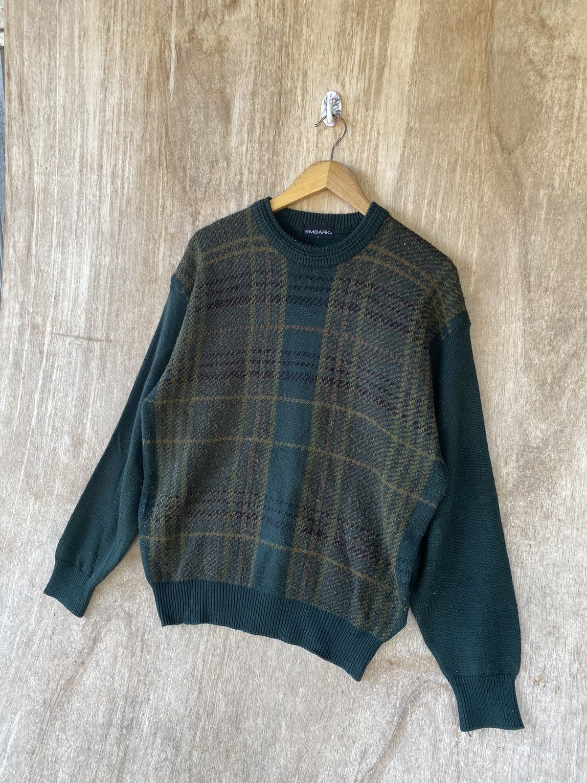 Japanese Brand × Vintage 🚀SALE🚀EMBARK KNITED JUMPER MADE IN JAPAN Size US L / EU 52-54 / 3 - 5 Thumbnail