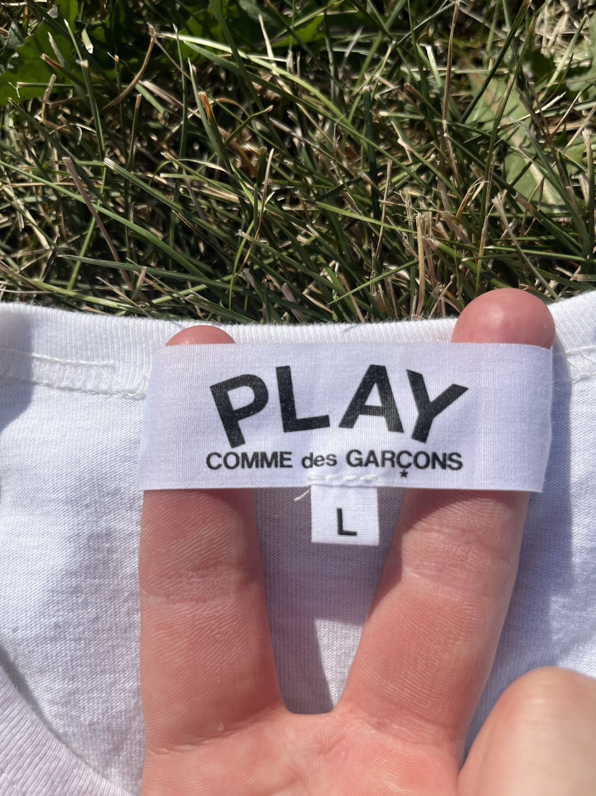 Comme des Garcons PLAY CDG Play Outline Tee Size US L / EU 52-54 / 3 - 3 Thumbnail
