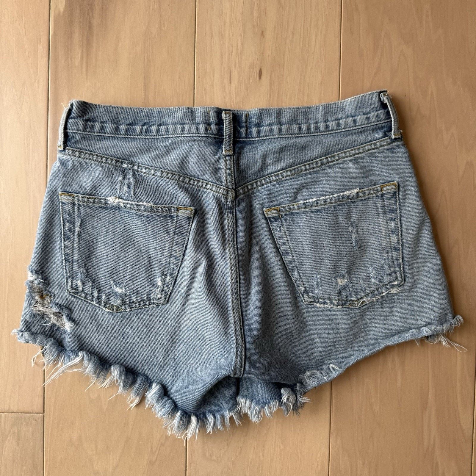 Agolde Agolde Denim Shorts Women's 31 Blue Jorts Summer Glam Boho Size 31" - 8 Thumbnail
