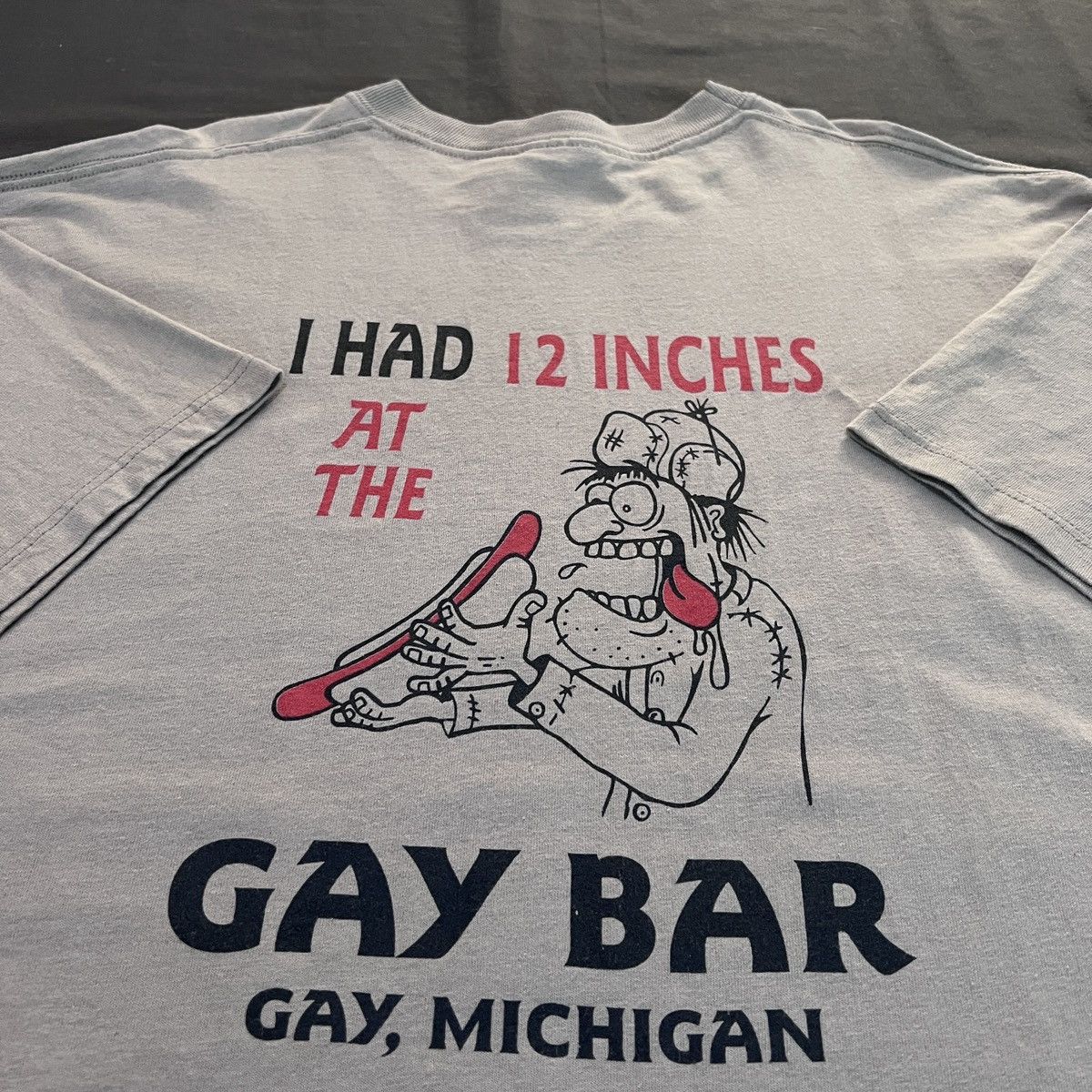 Vintage Vintage Y2K GAY BAR Promo Tee XL Funny Humor Size US XL / EU 56 / 4 - 1 Thumbnail