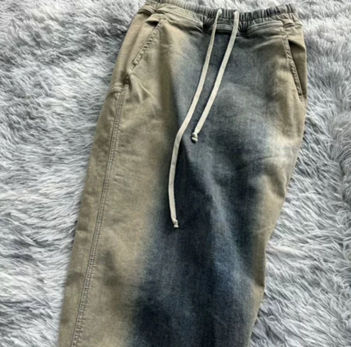 Rick Owens Rick Owens Drkshdw 23SS Geth Bela Gradient Denim Half Skirt Size 26" / US 2 / IT 38 - 3 Thumbnail