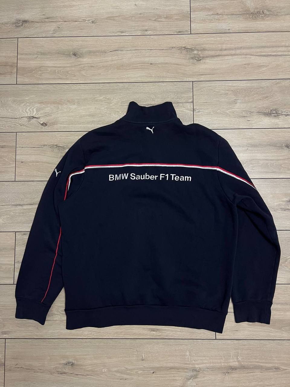 BMW × Puma Puma BMW Sauber F1 Team Sweatshirt 1/4 zip Jacket Navy Blue Size US XXL / EU 58 / 5 - 1 Thumbnail