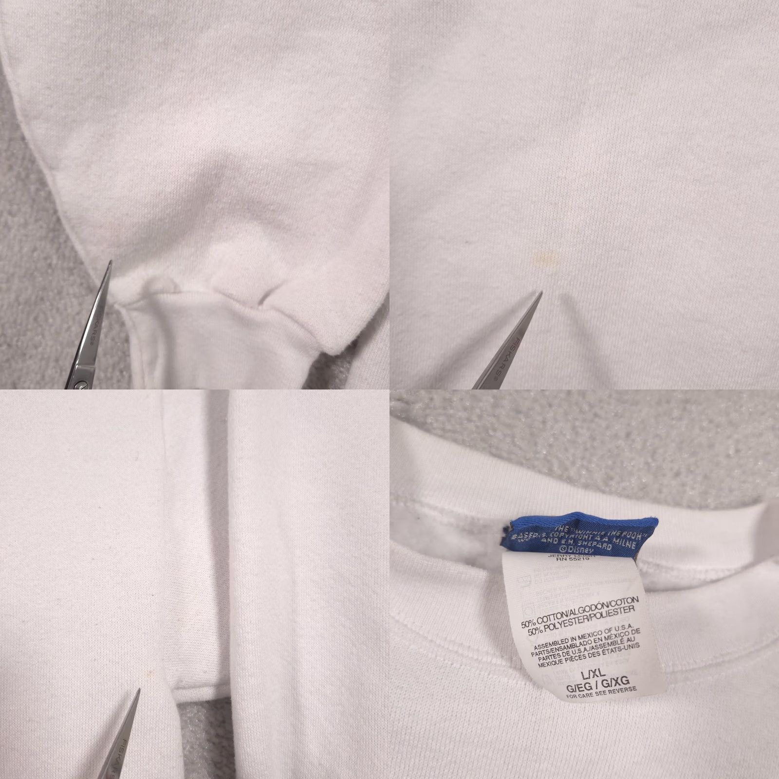 Hereu VINTAGE Pooh Sweatshirt Mens XL White No Bothers Here Pooh Graphic 90s Size US XL / EU 56 / 4 - 8 Thumbnail
