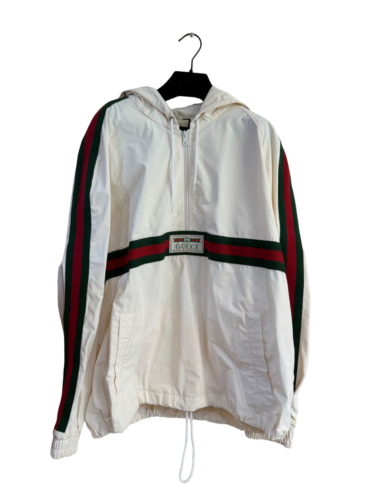 Gucci Gucci Web Stripe Half-Zip Hooded Windbreaker 46 Size US S / EU 44-46 / 1 - 1 Thumbnail