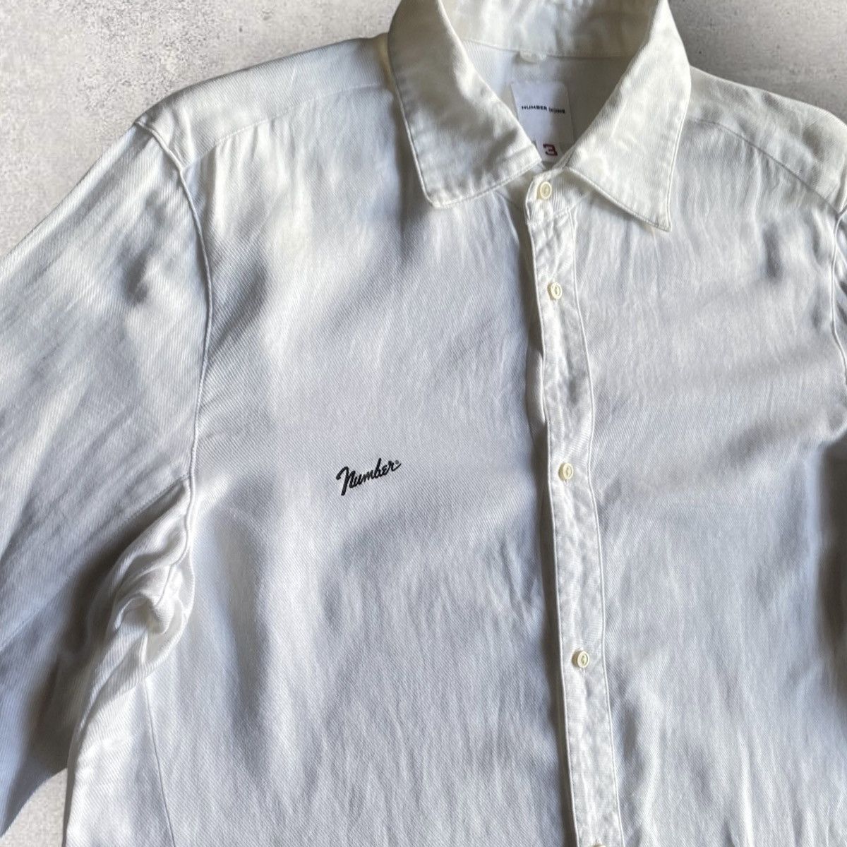 Number (N)ine Vintage Early 90’s Lambretta Logo Font Raw Hem Shirt Size US S / EU 44-46 / 1 - 2 Thumbnail