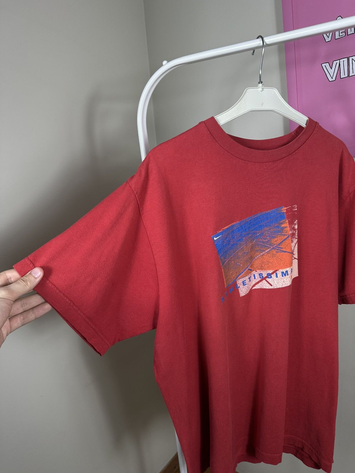 Nike Nike Athletissima 2001 Vintage T Shirt Swoosh Promo Printed Size US M / EU 48-50 / 2 - 4 Thumbnail