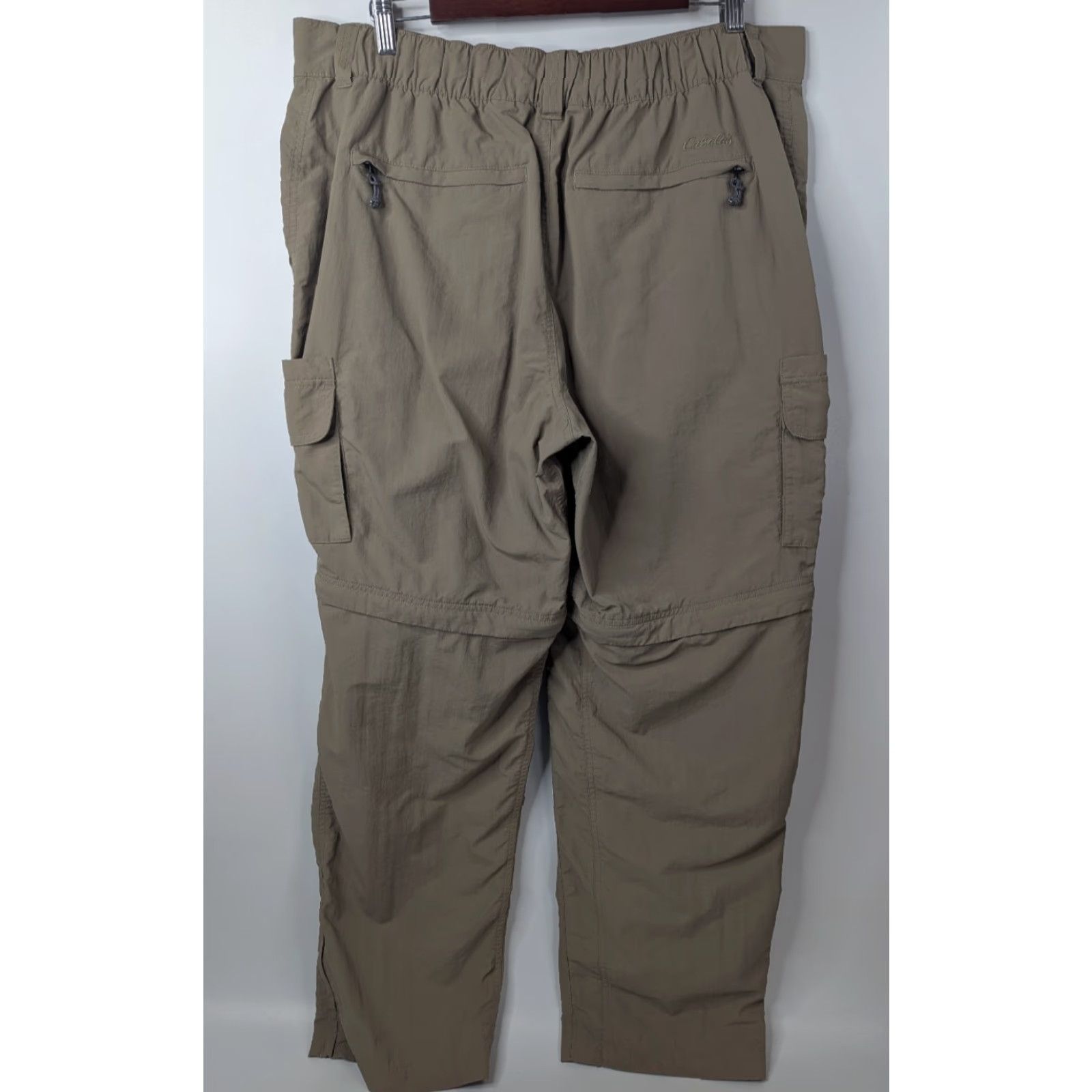 Vintage Cabela's Cargo Pants Mens XL Nylon Convertible Outdoors Classic Fit Tan Straight Front Pants Size US 36 / EU 52 - 4 Thumbnail