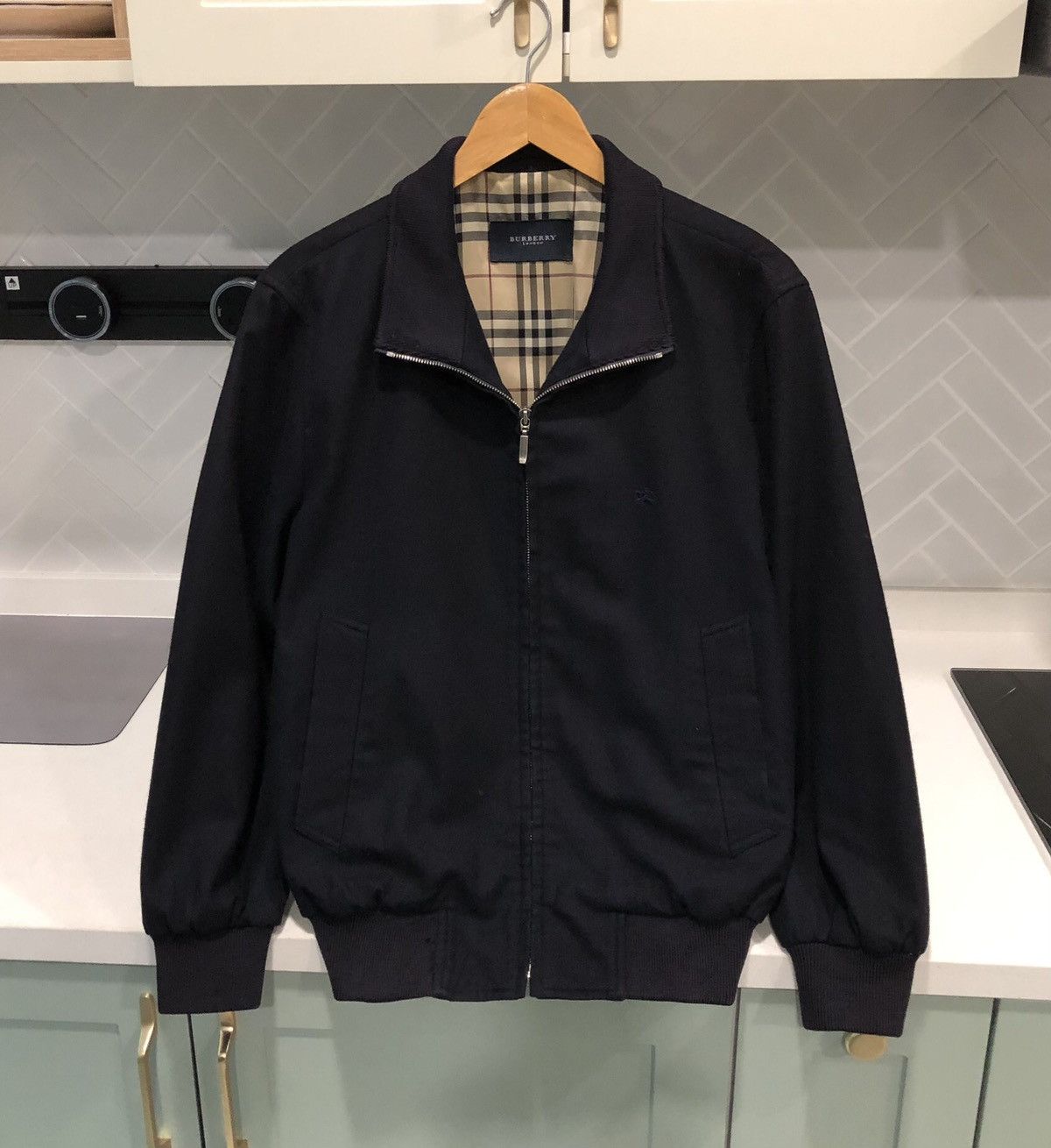 Burberry Burberry London Lined Noovacheck Wool Bomber Jacket Size US M / EU 48-50 / 2 - 2 Thumbnail