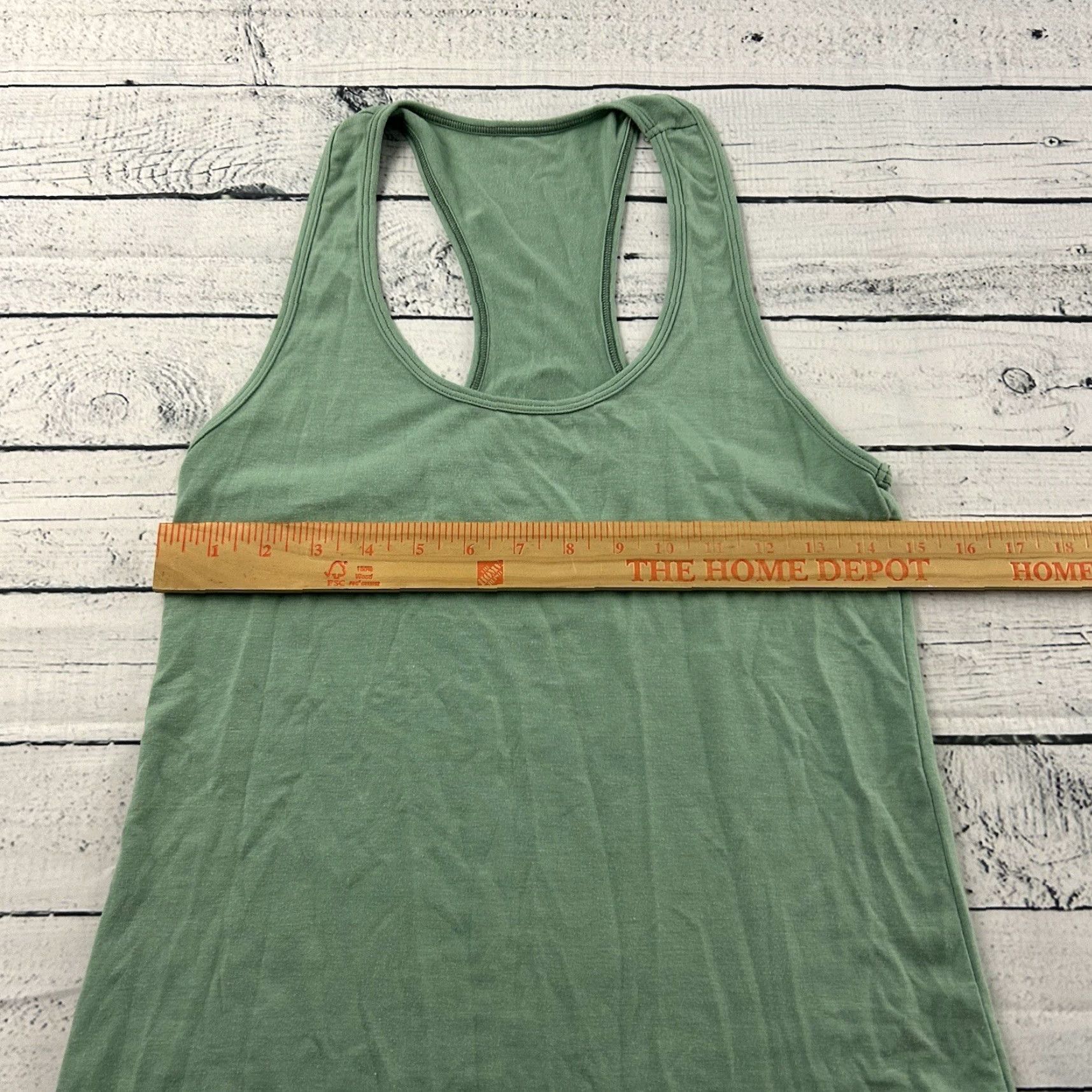 Vintage RepYourWater Tank Top Shirt Women's M Green Sleeveless Racerback Back Activewear Beach Size M / US 6-8 / IT 42-44 - 4 Thumbnail