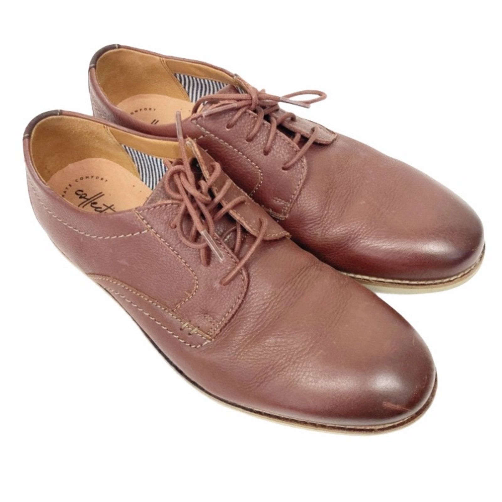 Clarks Collection by Clarks Brown Lace Up Loafers Sz 9 Size US 9 / EU 42 - 1 Thumbnail