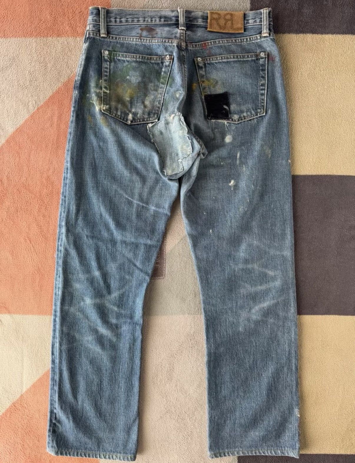 RRL Ralph Lauren RRL Ralph Lauren Double RL Distressed Jeans K22 Size US 30 / EU 46 - 2 Thumbnail
