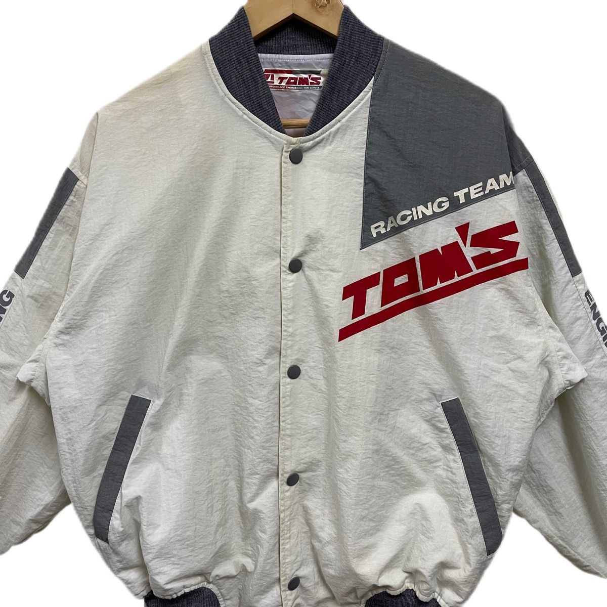 Toms Vintage 90s Toms Racing Team Toyota jacket windbreaker Size US L / EU 52-54 / 3 - 3 Thumbnail