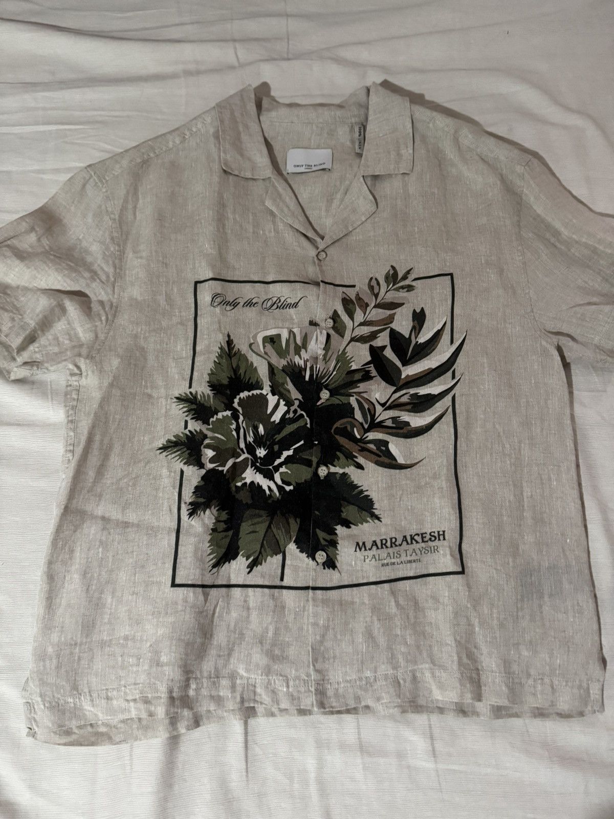 Only The Blind Only The Blind Botanical linen shirt Size US M / EU 48-50 / 2 - 1 Thumbnail