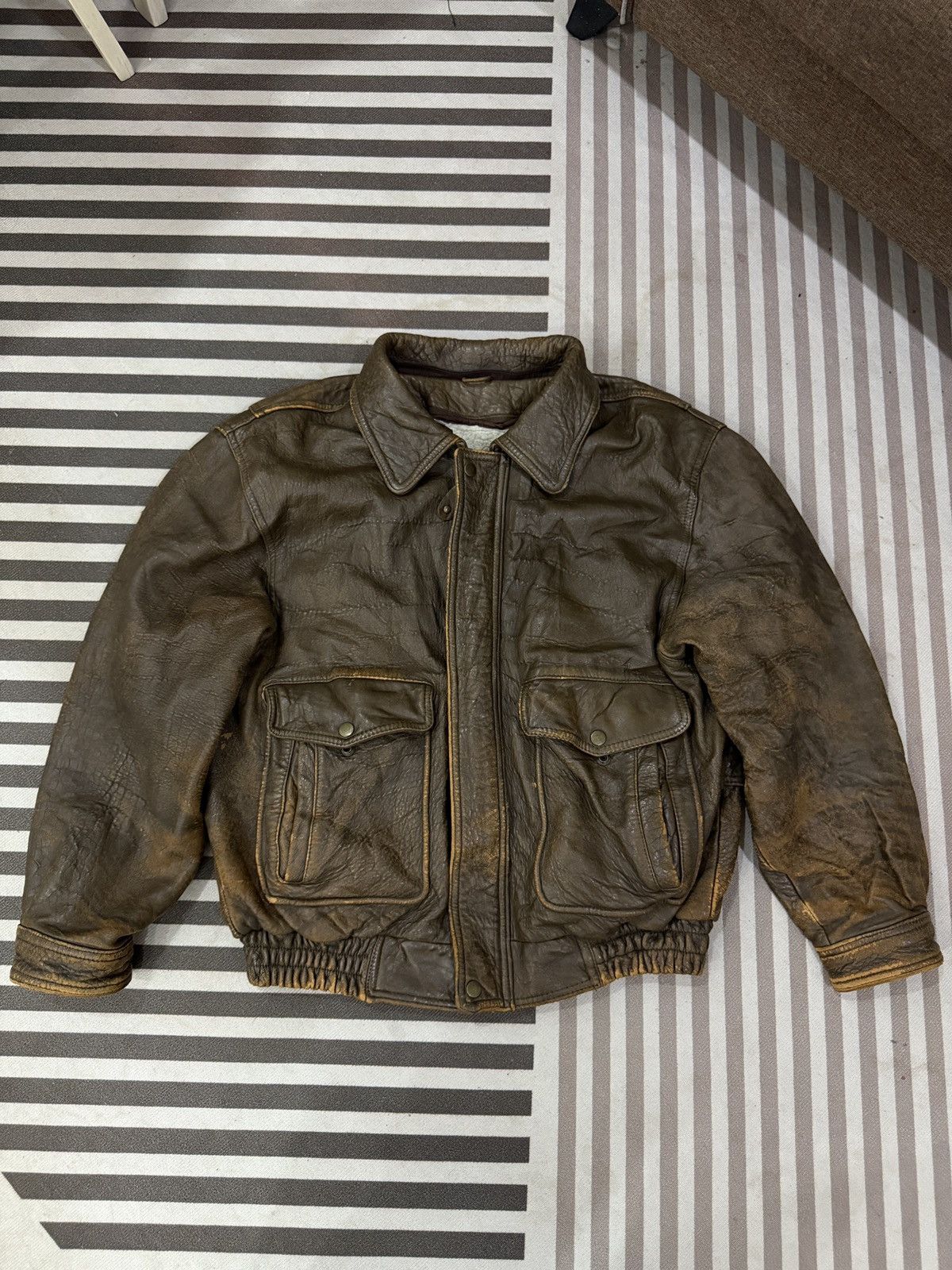 Genuine Leather 🔥🔥🔥ARCHIVE VINTAGE URBAN EXPRESS A2 LEATHER JACKET Size US M / EU 48-50 / 2 - 1 Thumbnail