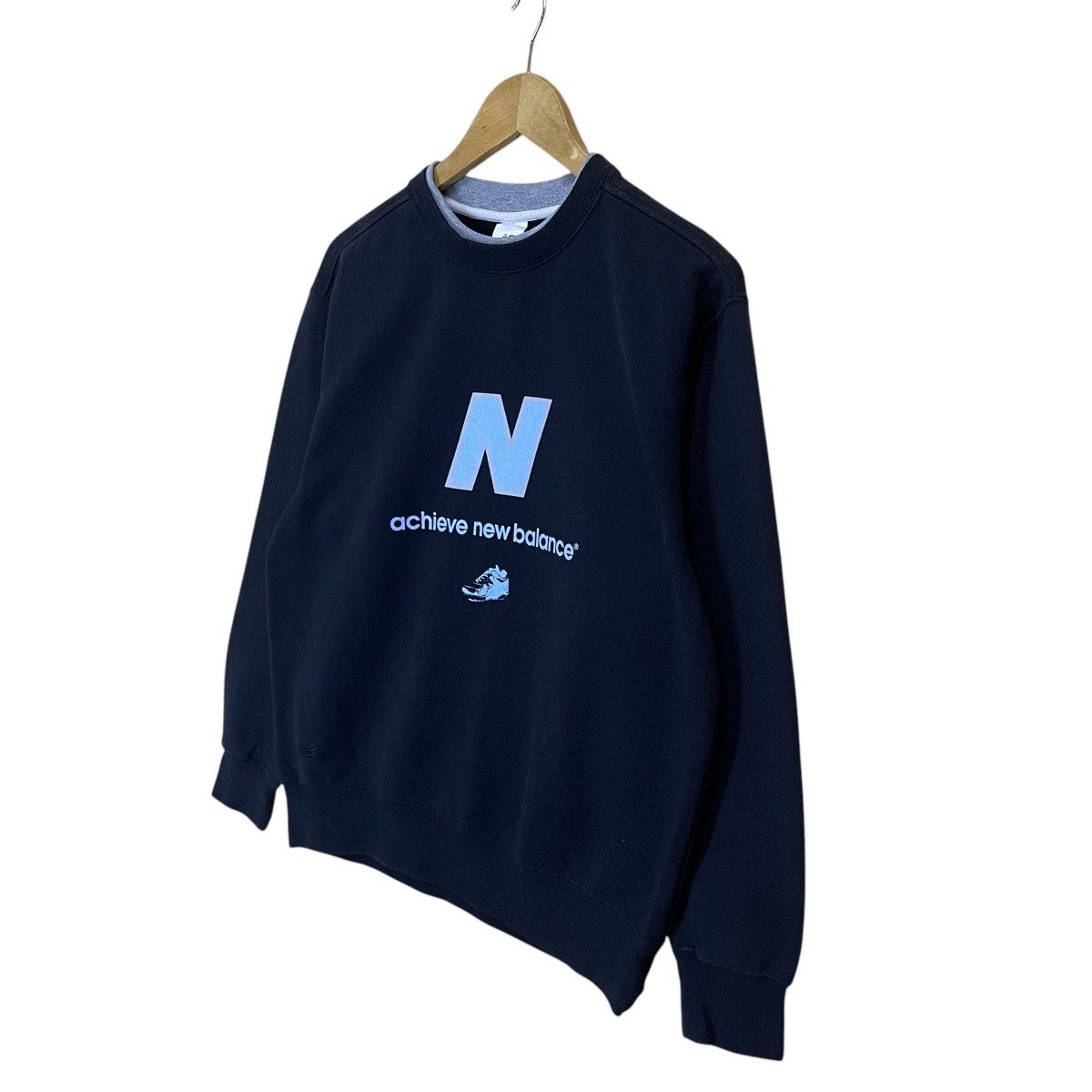 New Balance New Balance Spellout Logo Pullover Sweatshirt Size US L / EU 52-54 / 3 - 3 Thumbnail