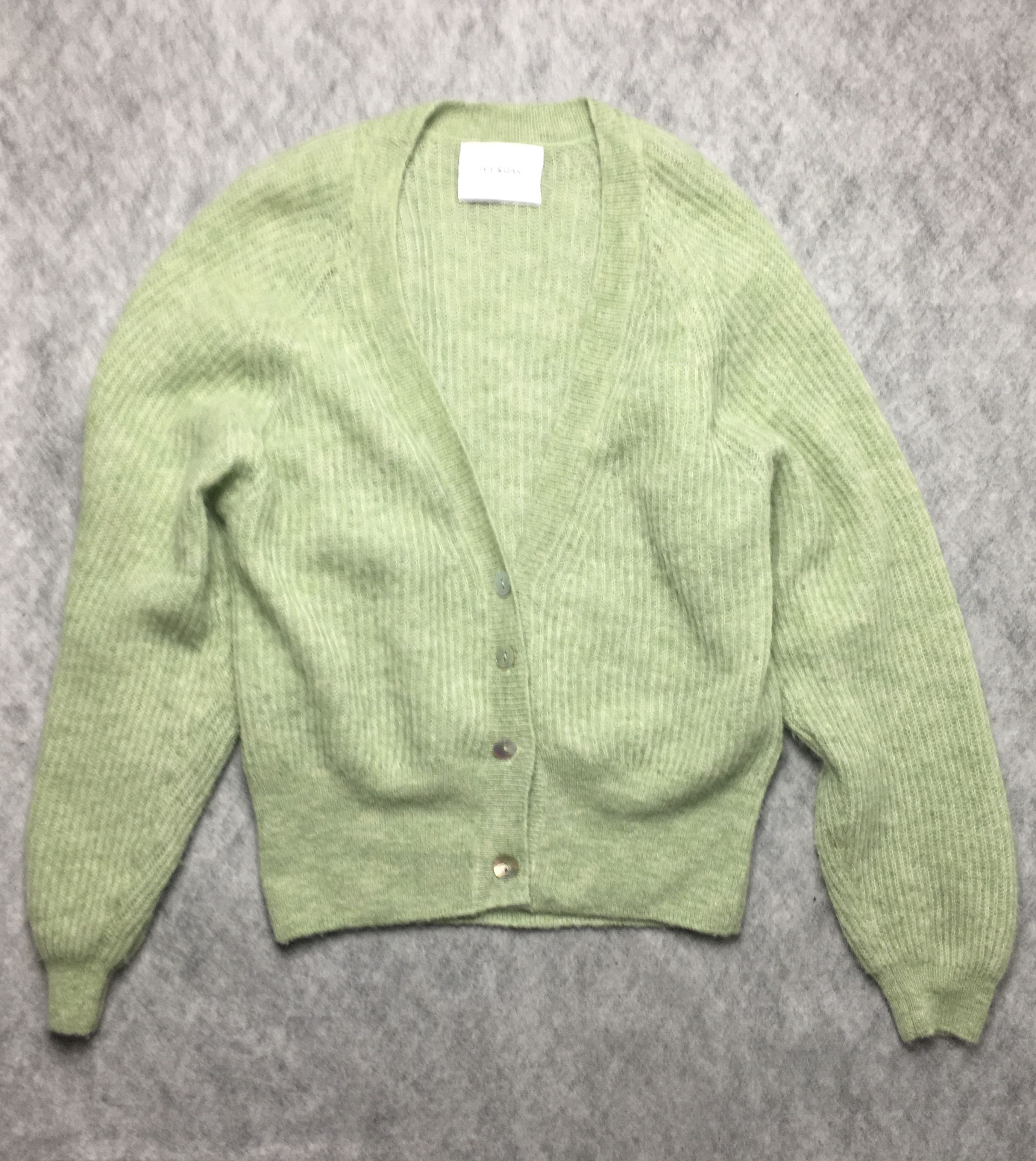 Other IVY & OAK Alpaca Wool Cardigan Light Green EU 36 Size S / US 4 / IT 40 - 6 Thumbnail
