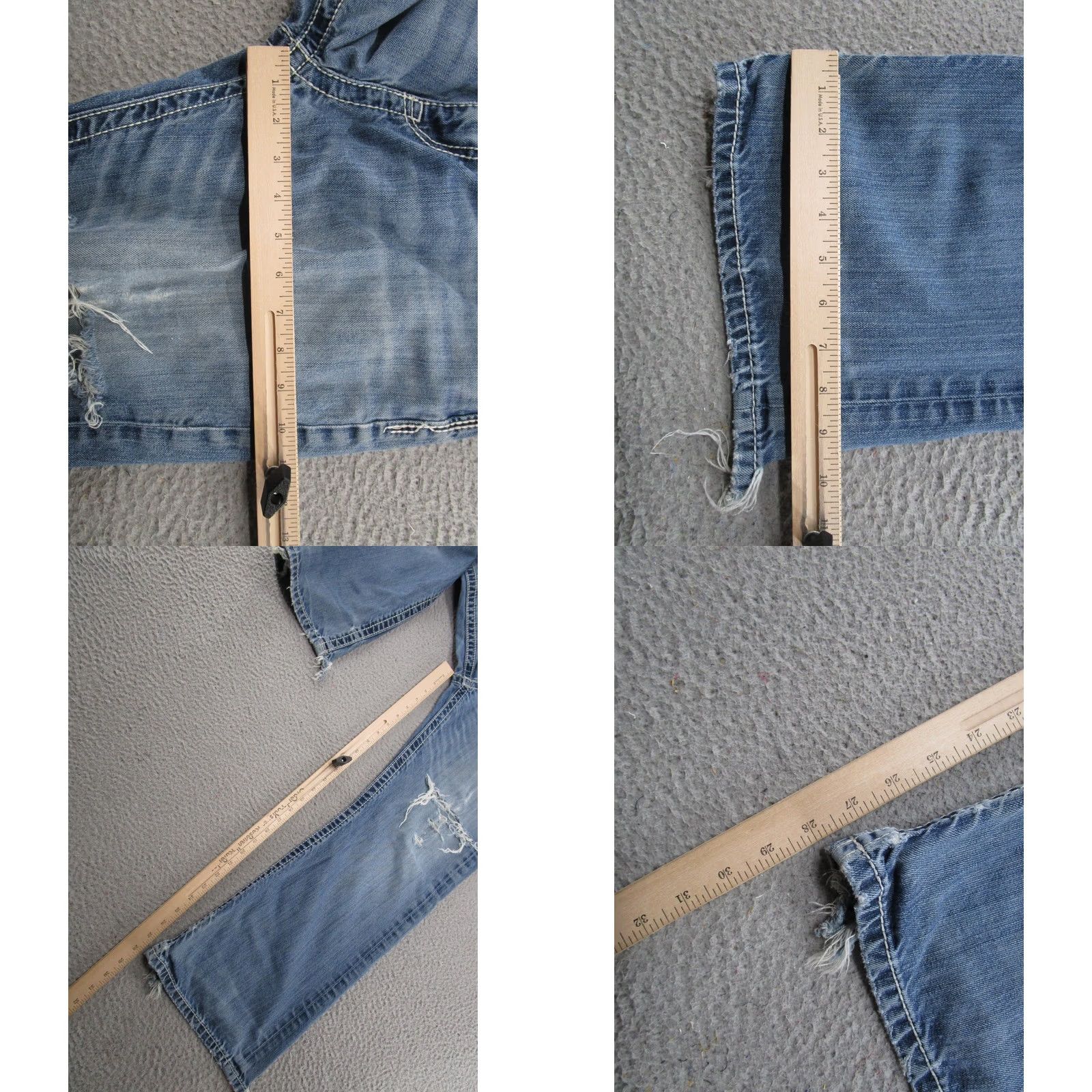 Vintage BKE Buckle Tyler Straight Jeans 32S 32 Regular Denim Blue 5-Pocket Mens Vintage Read Therash? Size US 32 / EU 48 - 8 Thumbnail