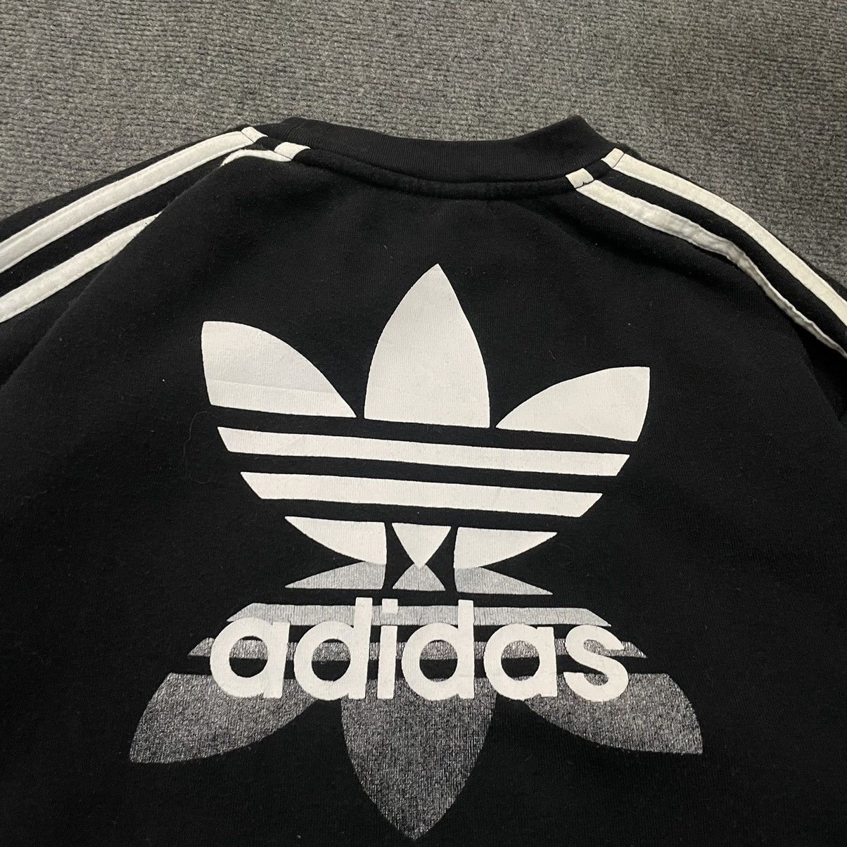 Adidas × Vintage Vintage 1990s Adidas Mirror Print Crewneck Sweatshirt Size US M / EU 48-50 / 2 - 2 Thumbnail