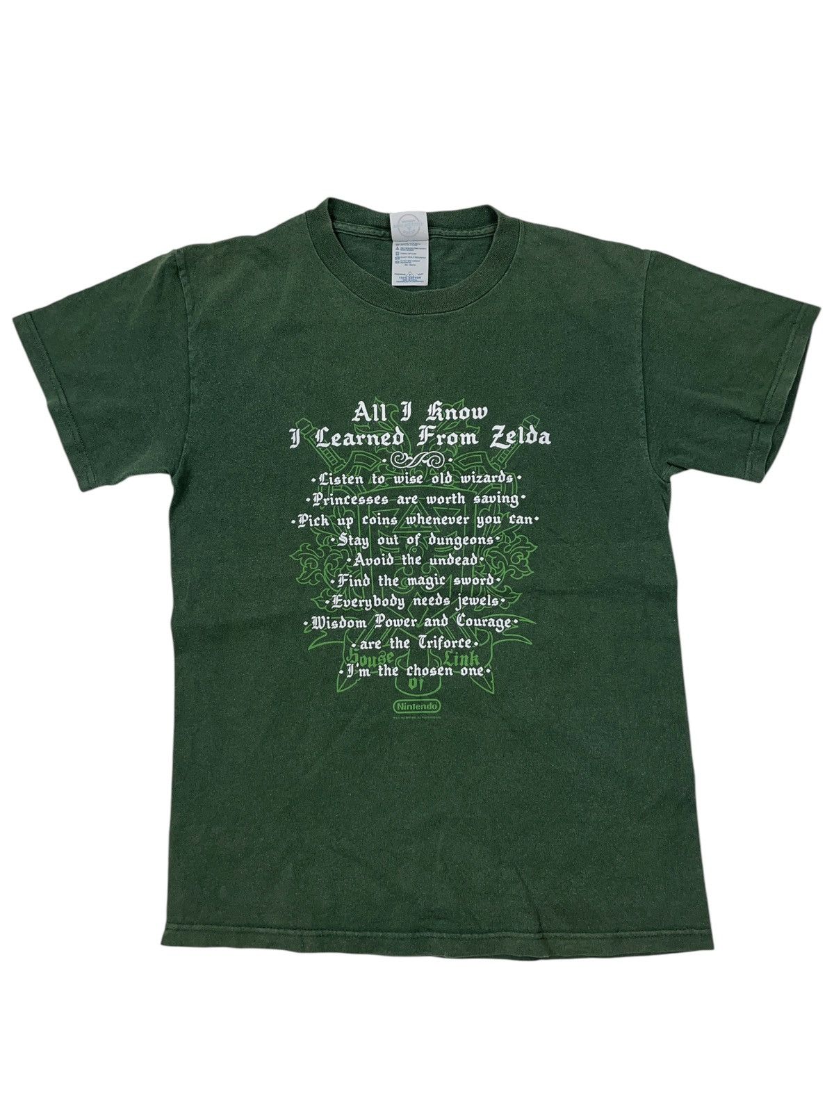 Nintendo × The Game × Vintage Vintage 2005 Nintendo All I know I Learned From Zelda Shirt Size US S / EU 44-46 / 1 - 1 Thumbnail