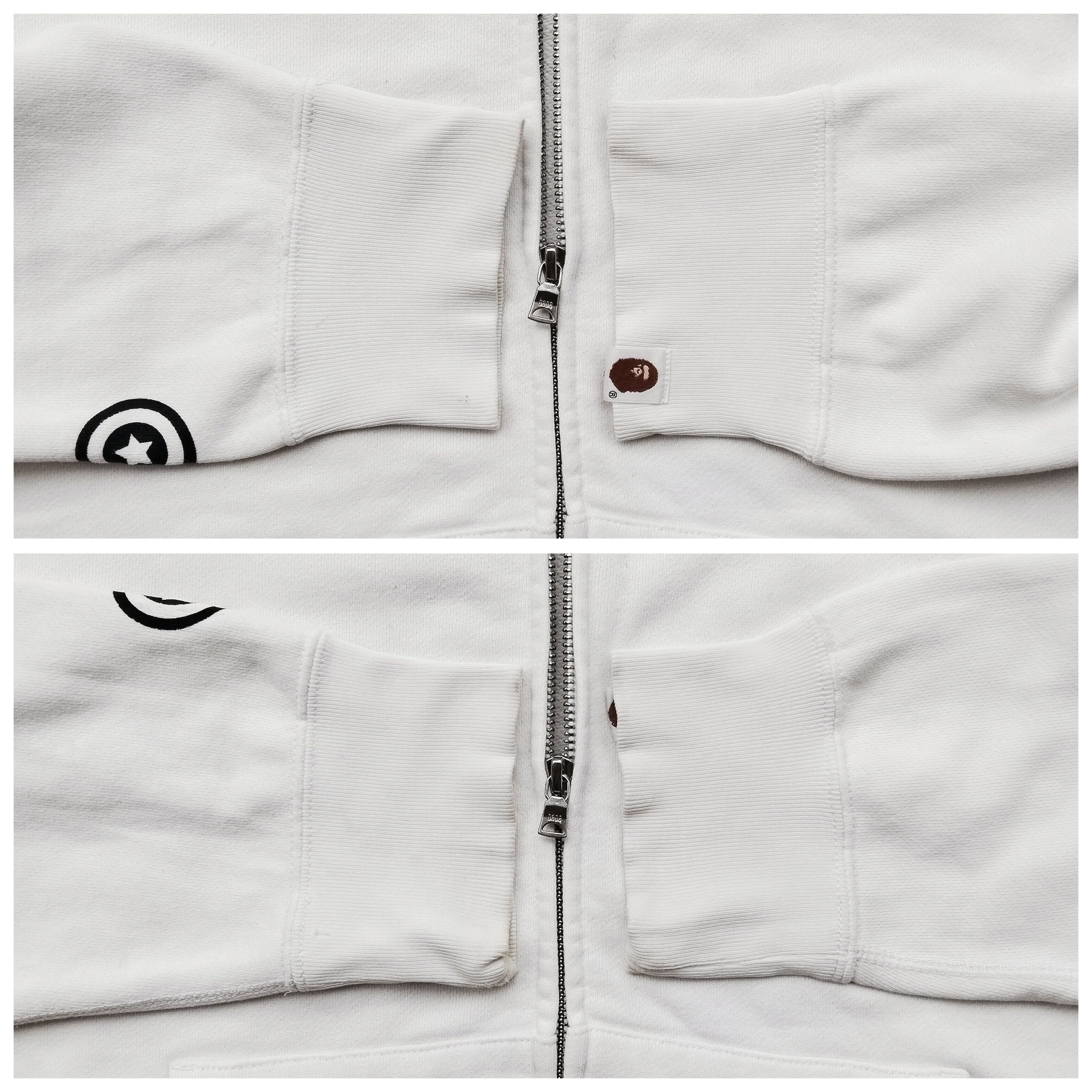 Bape Bape Reflector Shark White Full Zip Hoodie Size US L / EU 52-54 / 3 - 7 Thumbnail
