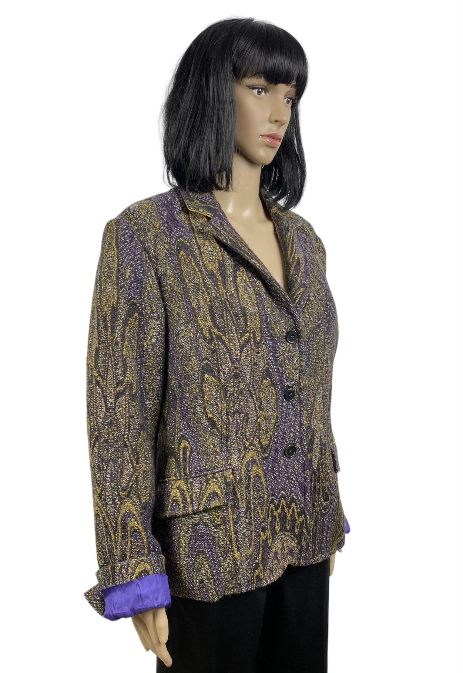 Etro Etro milano paisley print blazer jacket wool-silk size 50 Size XL / US 12-14 / IT 48-50 - 3 Thumbnail