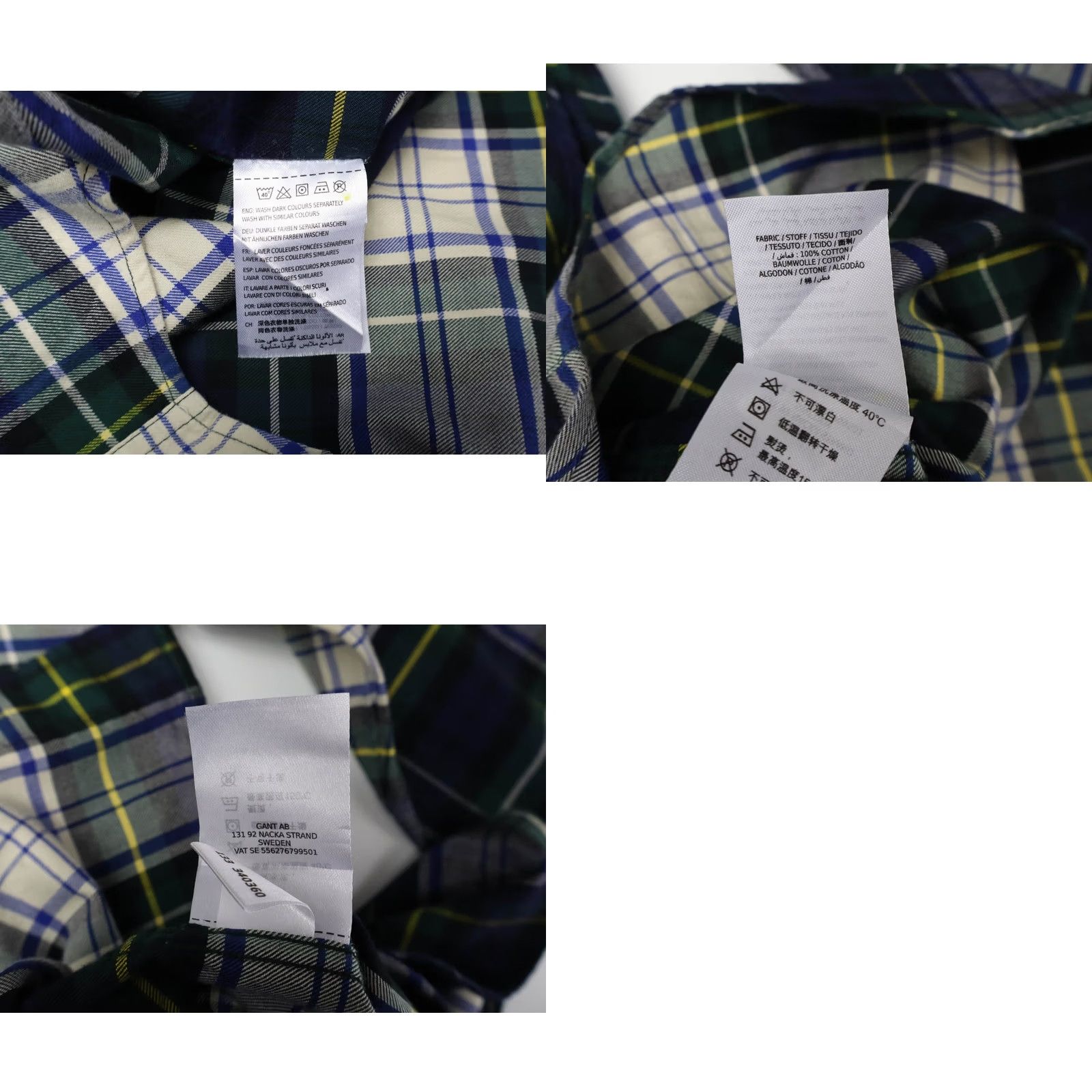 Gant GANT Yale Shirt Men's MEDIUM Plaid Blue Button-Down Pocket Long Sleeve Collab Size US M / EU 48-50 / 2 - 8 Thumbnail