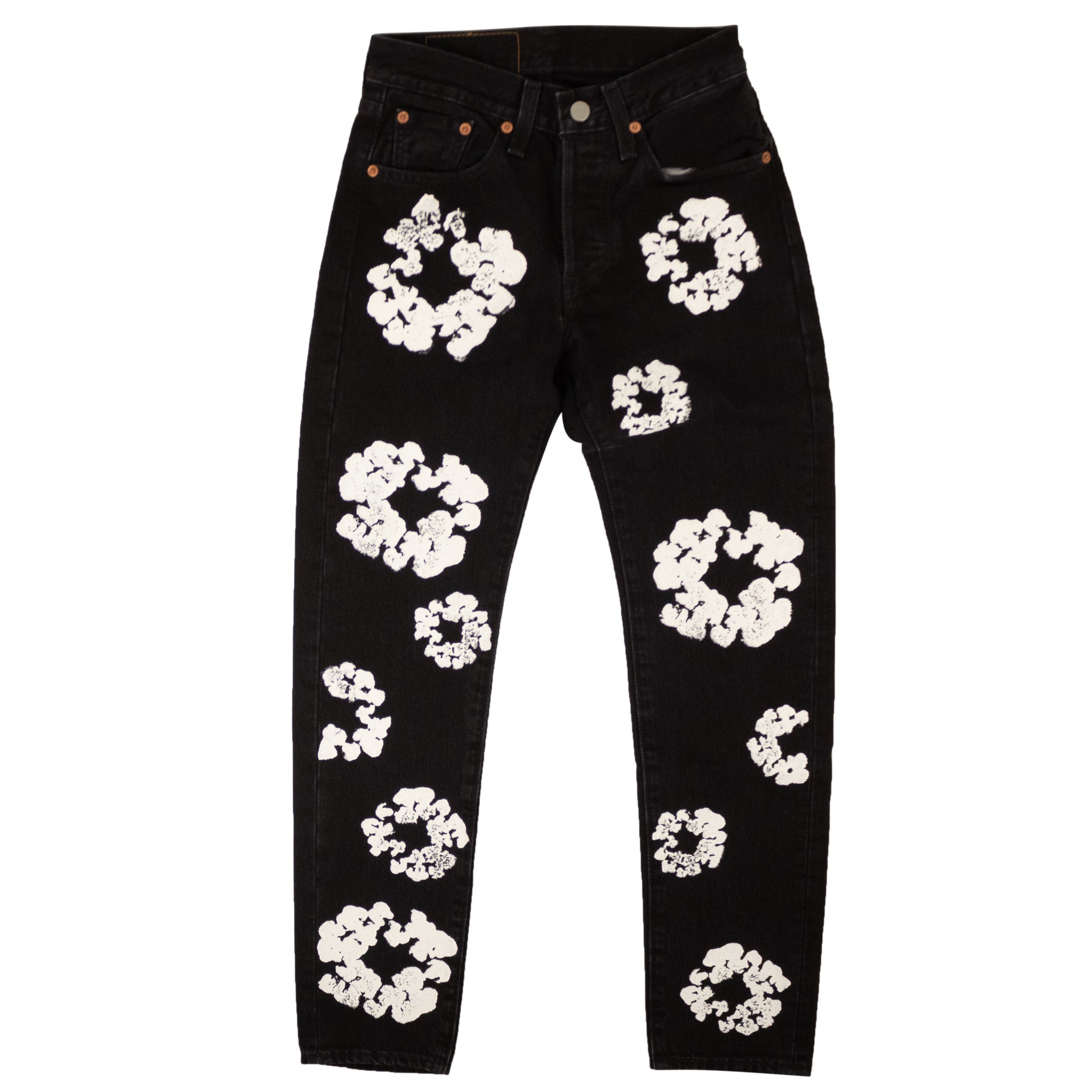 DENIM TEARS Black THE COTTON WREATH JEAN BLACK Size 26 Size US 26 / EU 42 - 1 Preview