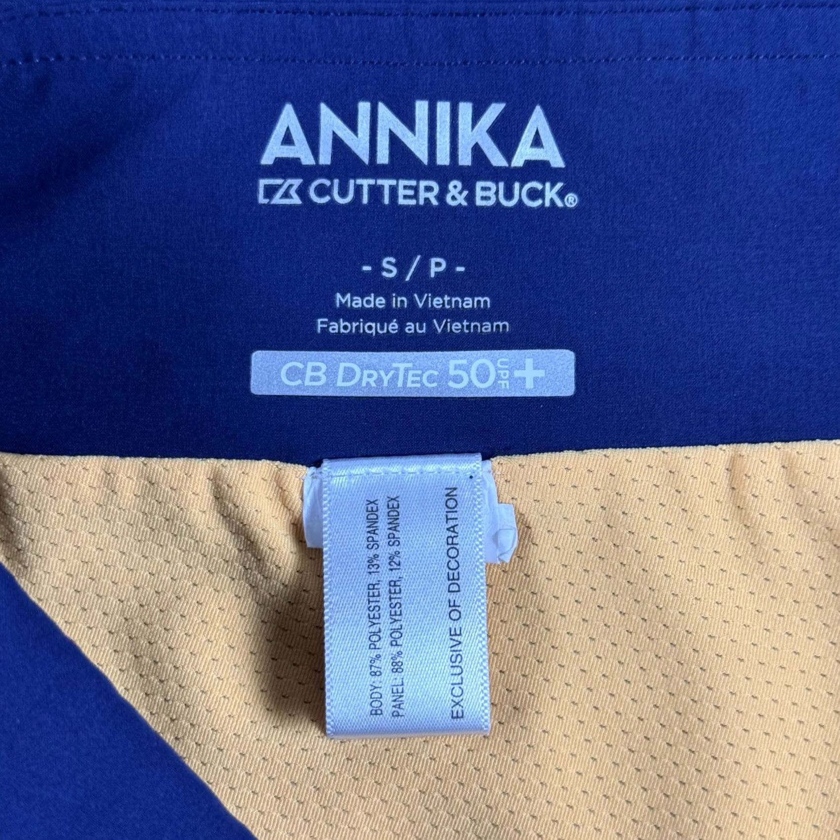 Cutter & Buck Cutter & Buck Annika Skort Womens Small Blue Golf Athletic Skirt Size 28" / US 6 / IT 42 - 3 Thumbnail