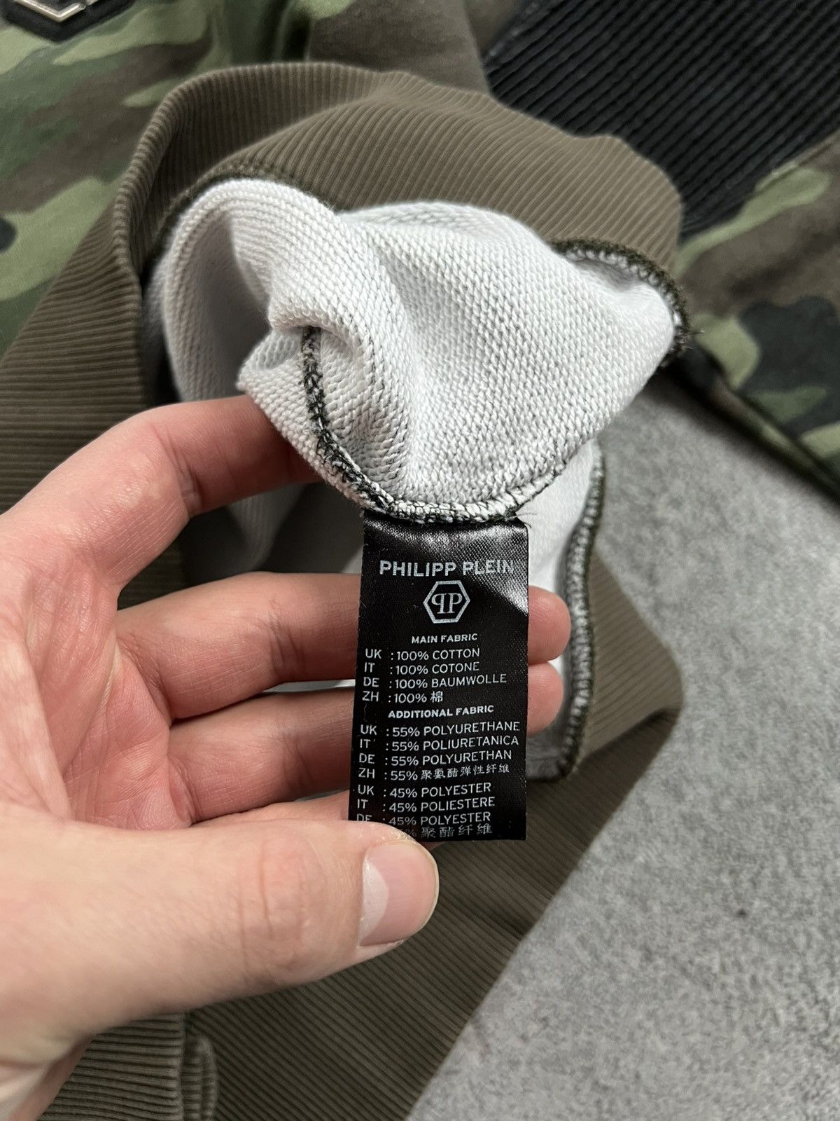 Philipp Plein Philipp Plein Fleece Long Sleeve Pullover Camo Sweatshirt M Size US M / EU 48-50 / 2 - 10 Thumbnail
