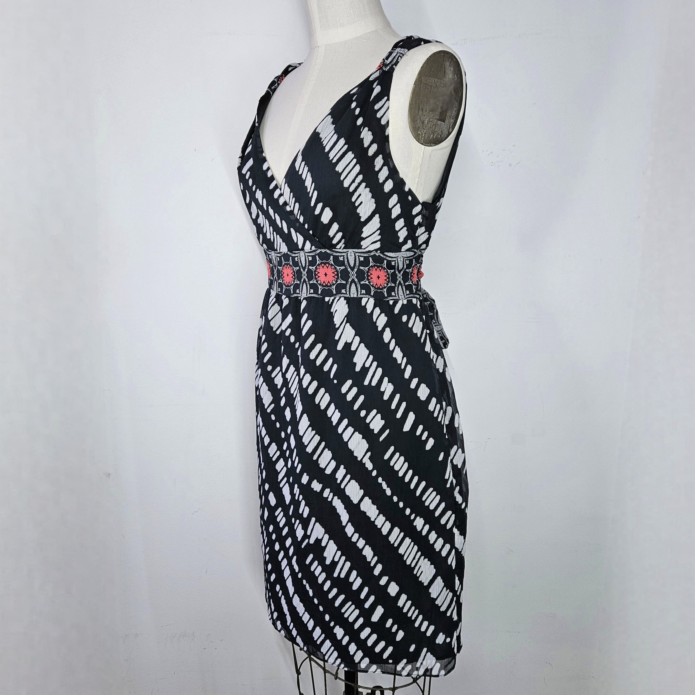 Other Axcess Size L Dress Belted Waist Sleeveless Bias Size L / US 10 / IT 46 - 3 Thumbnail