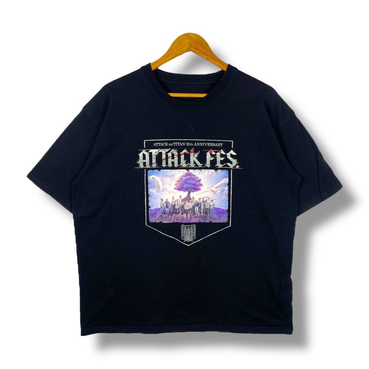 Anime ATTACK ON TITAN 10th Anniversary Attack Fest Concert Tee Size US XL / EU 56 / 4 - 1 Thumbnail