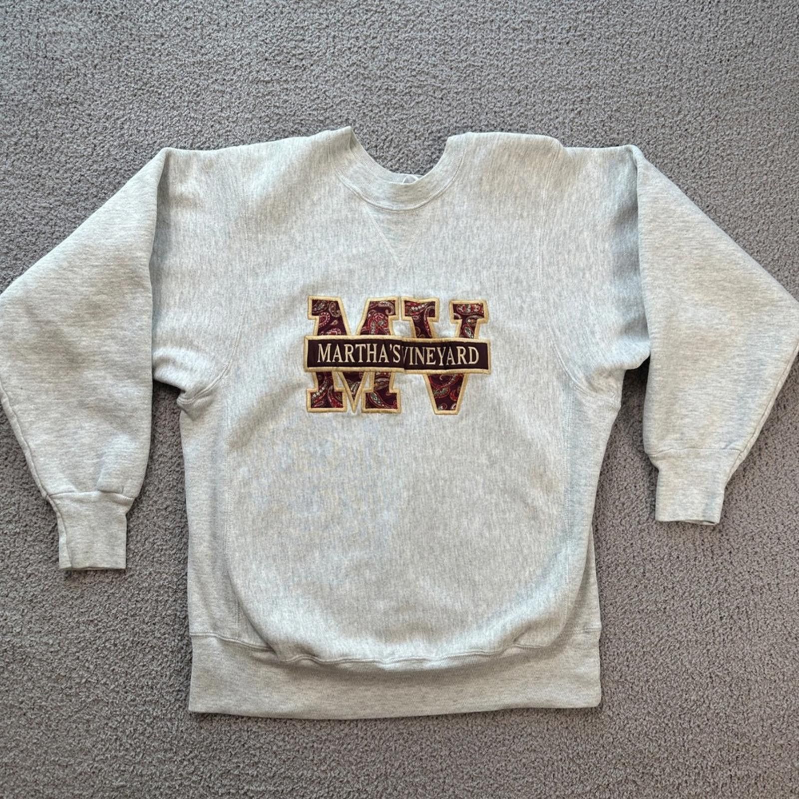 Other Vintage Martha's Vineyard Sweatshirt Made in USA Gray MV Size M / US 6-8 / IT 42-44 - 2 Thumbnail