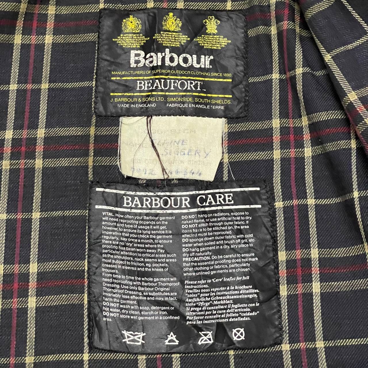Barbour Vintage Barbour Beaufort A155 Waxed Jacket Size US S / EU 44-46 / 1 - 17 Thumbnail