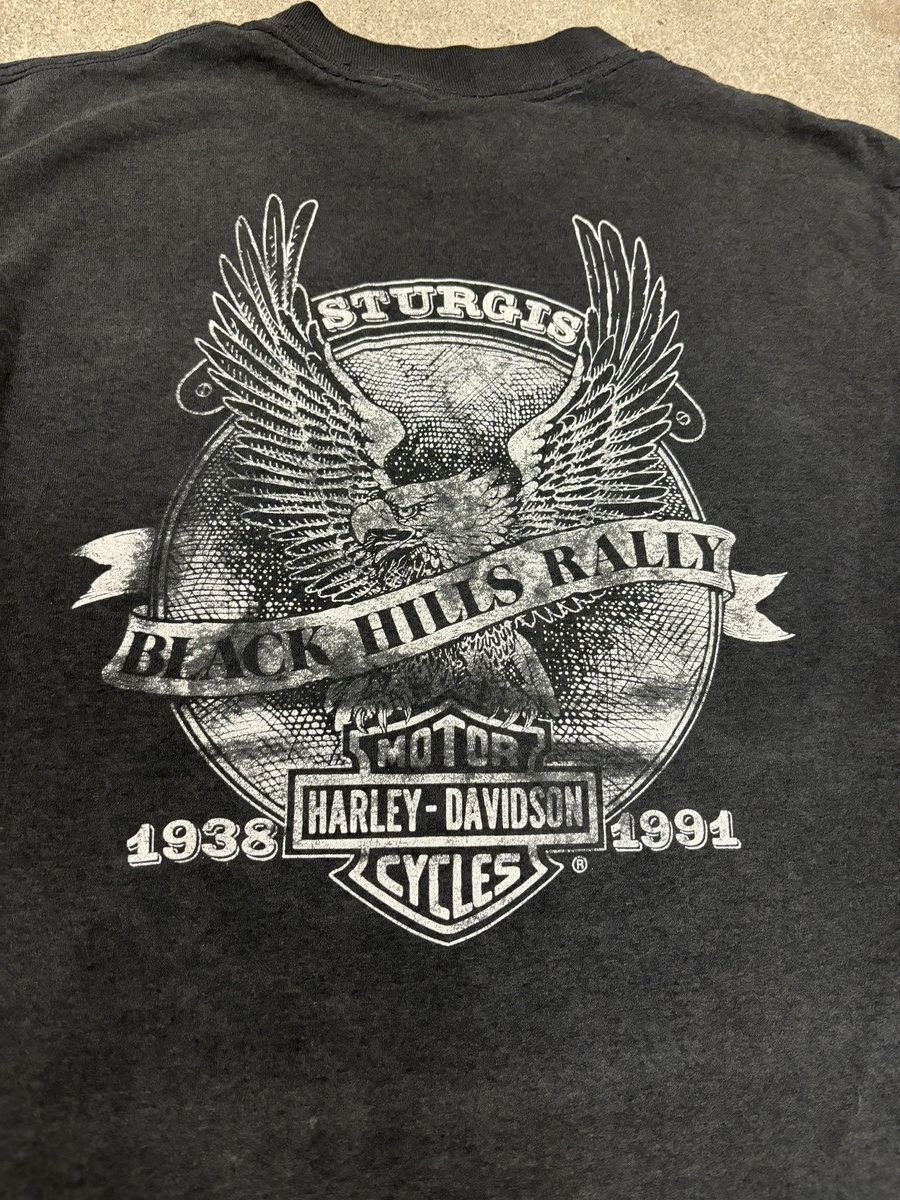 Harley Davidson VINTAGE 90s 3D EMBLEM HARLEY DAVIDSON Size US L / EU 52-54 / 3 - 5 Thumbnail