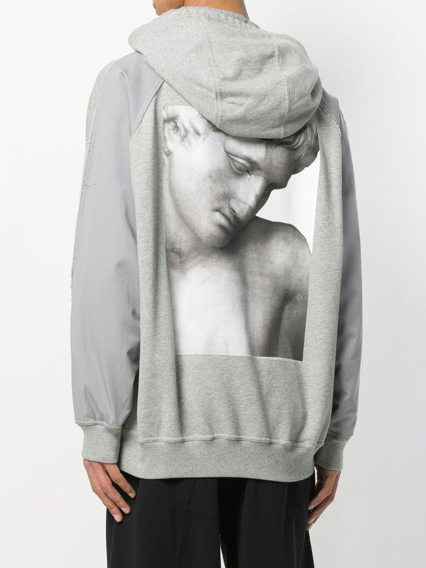 Damir Doma Damir Doma Double layer hood with back statue print Size US M / EU 48-50 / 2 - 9 Thumbnail