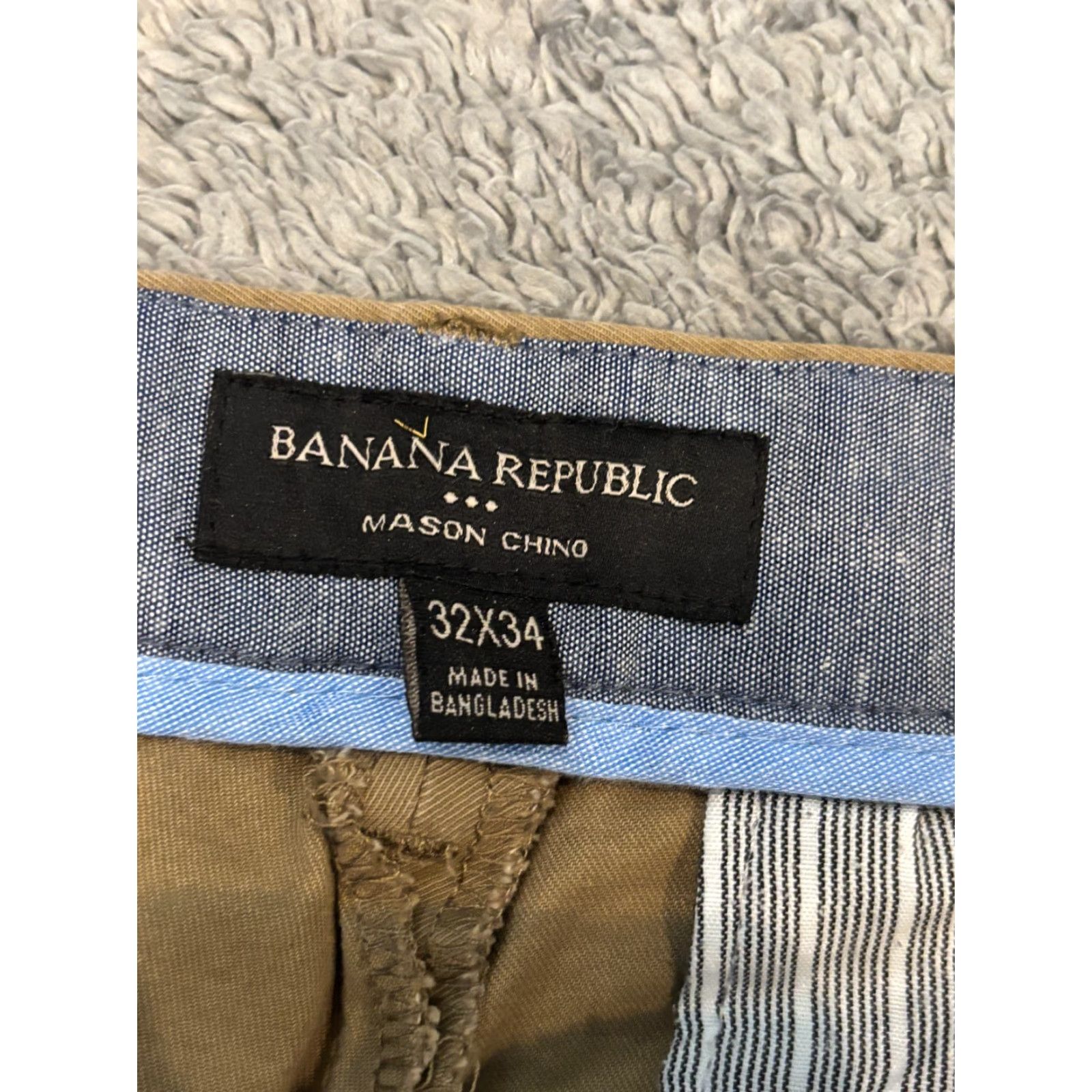 Banana Republic Banana Republic Mens Pants 32x34 Mason Chino Khaki Stretch Athletic Size US 32 / EU 48 - 2 Thumbnail