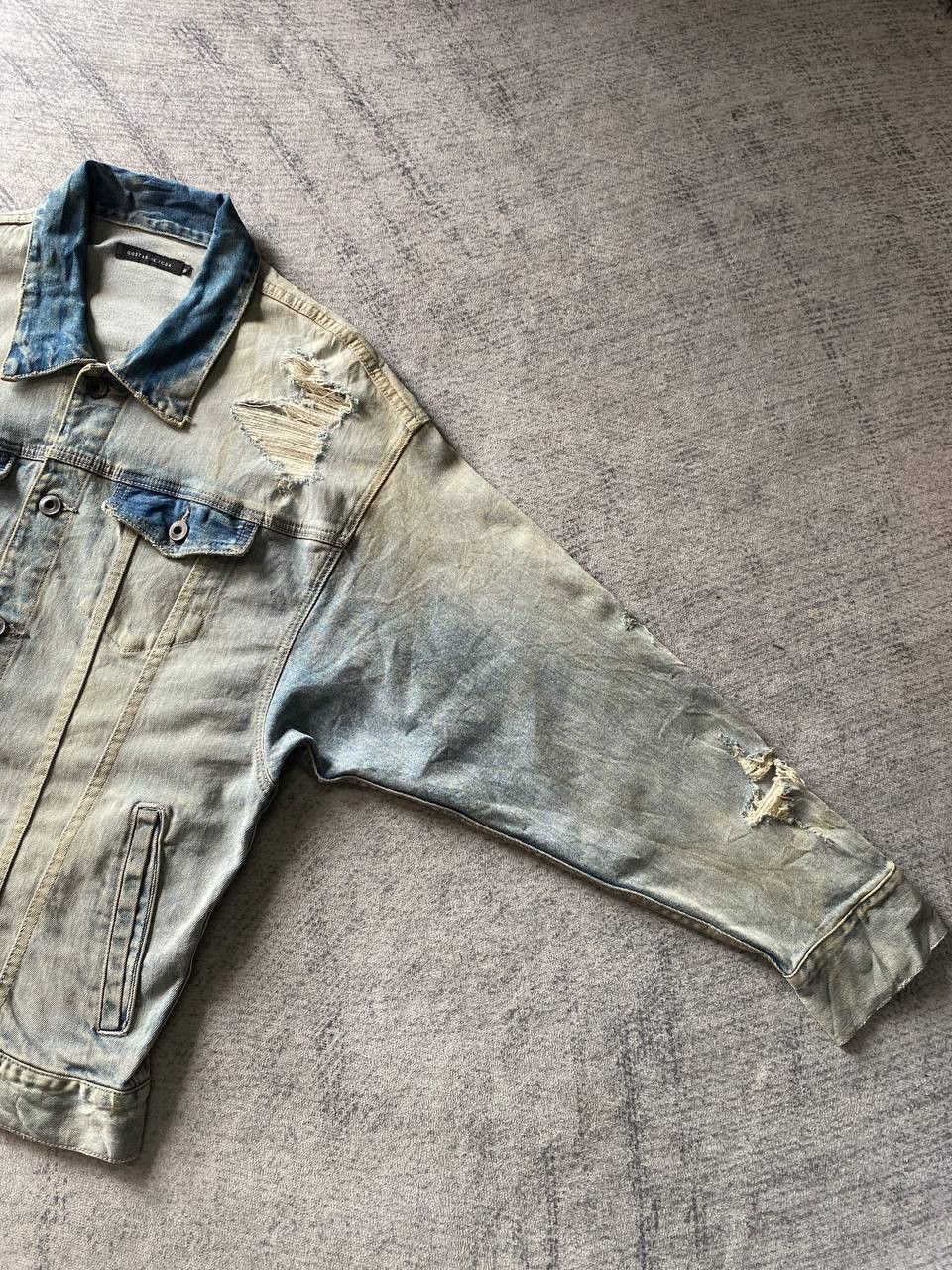 GOSTAR DE FUGA Gostar De Fuga Distressed Denim Jacket Japan Grunge Style Size US S / EU 44-46 / 1 - 2 Thumbnail