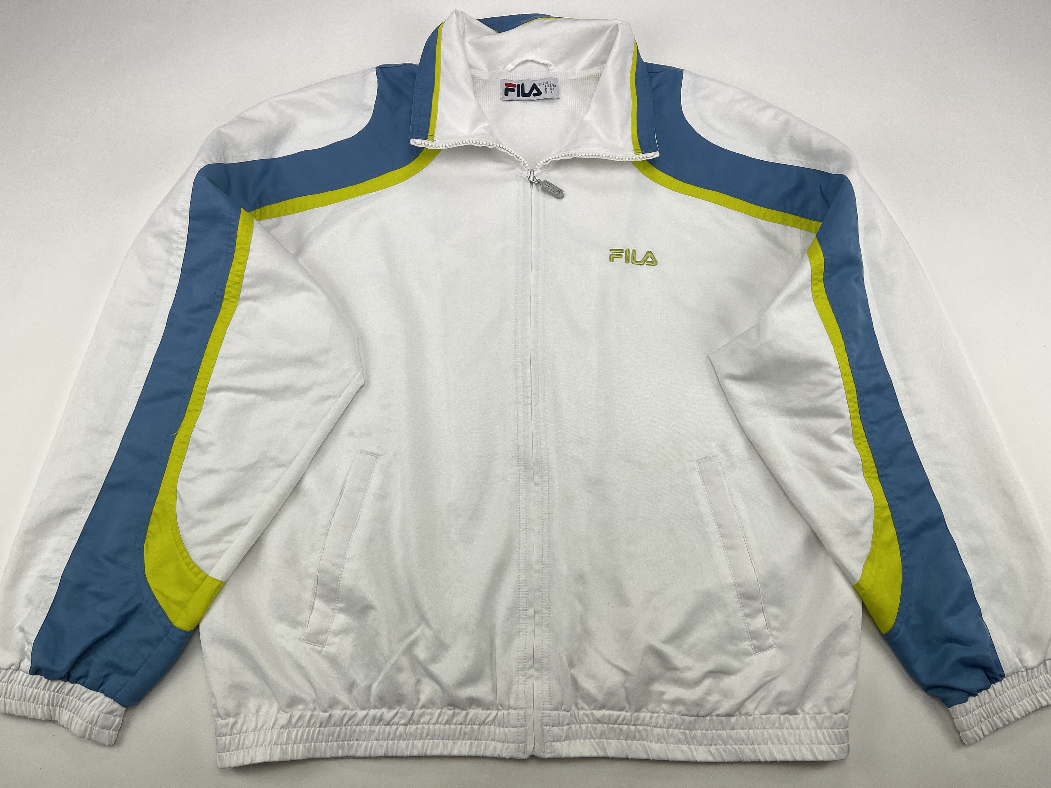 Fila FILA jacket, white, vintage track top, 90s hip hop, 1990s L Size US L / EU 52-54 / 3 - 1 Thumbnail