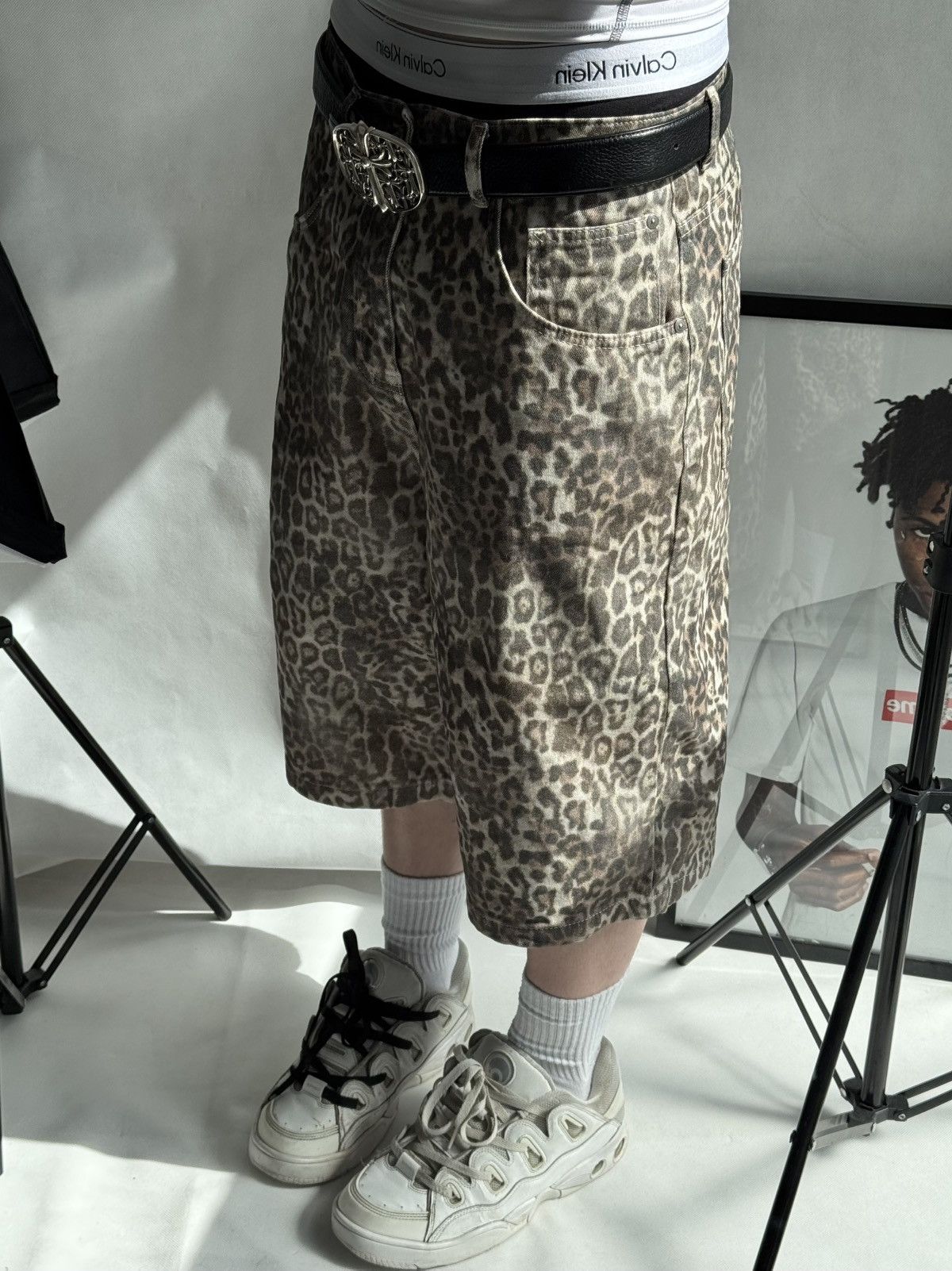 Jaded London Jaded London leopard Baggy shorts Sk8 Polar Skate Jorts Size US 30 / EU 46 - 7 Thumbnail