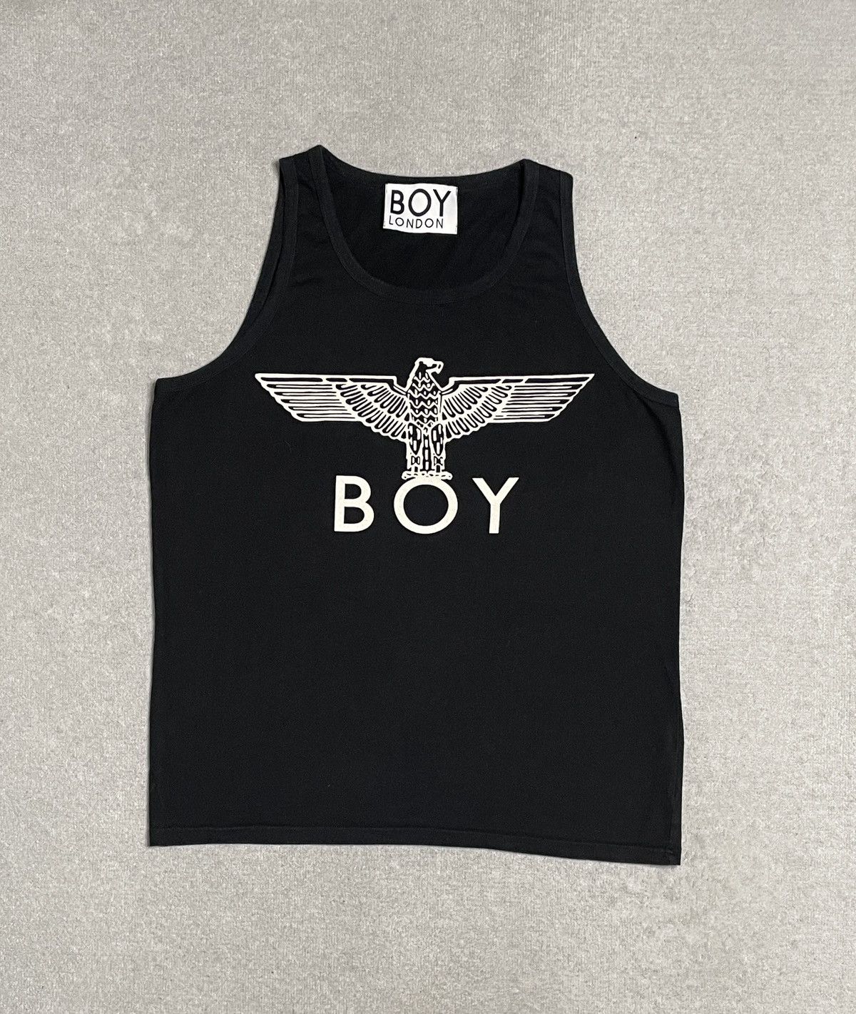Boy London Vintage Black T-Shirt Tee Tank Top Boy Lodon Avant Garde Size US L / EU 52-54 / 3 - 1 Thumbnail