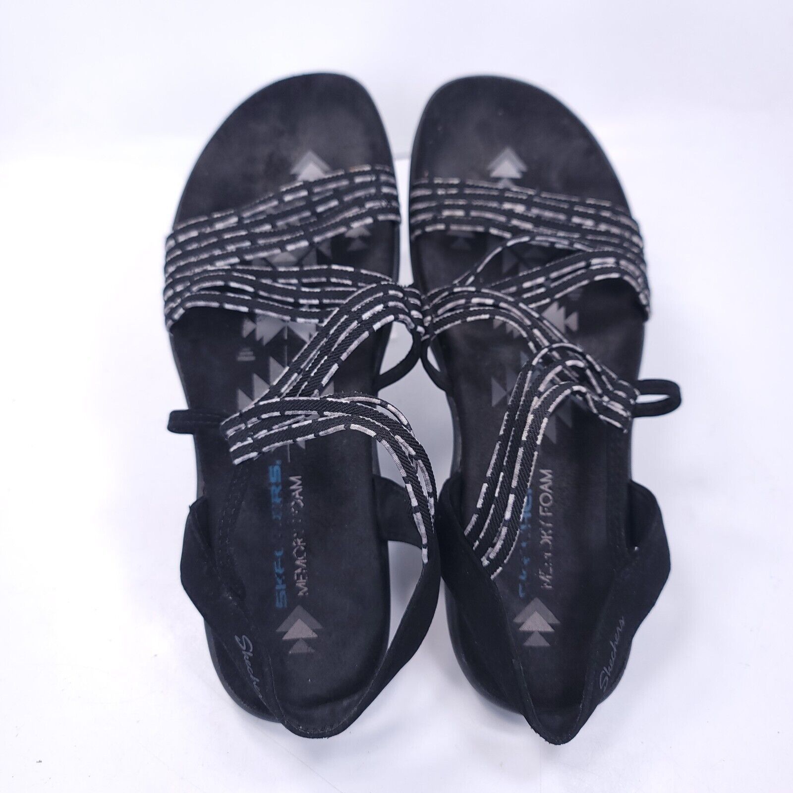 SKECHERS Skechers Ankle Strap Slip On Sandals Womens Size 8 Black Size US 8 / IT 38 - 4 Thumbnail