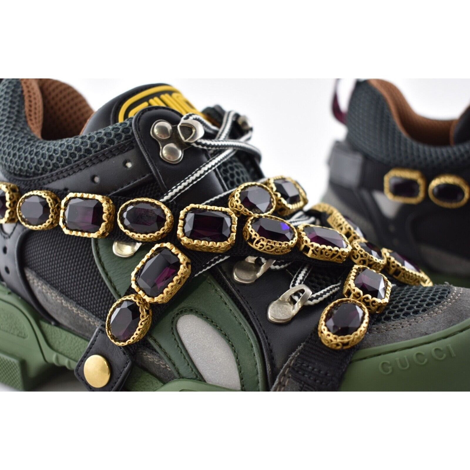 Gucci Womens Journey Flashtrek Crystal Hiker Low Boot Sneaker 35 Size US 5 / IT 35 - 5 Thumbnail