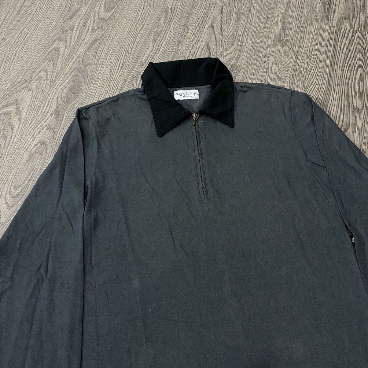 agnes b. Agnes B Homme Paris Longsleeve Polo Shirt Size US S / EU 44-46 / 1 - 2 Thumbnail
