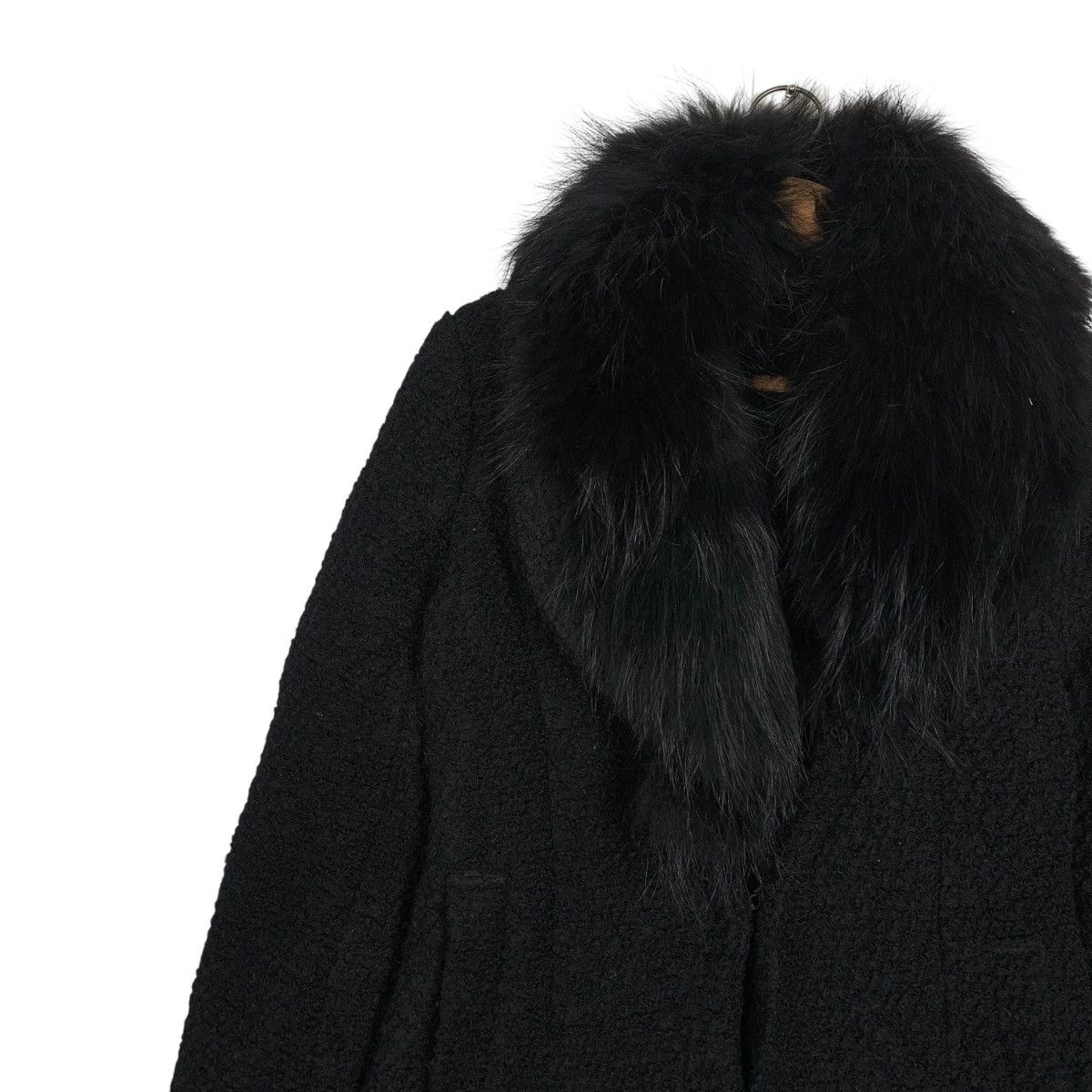 Japanese Brand Japanese Brand Rienda Fur Wool Coat Size S / US 4 / IT 40 - 6 Thumbnail