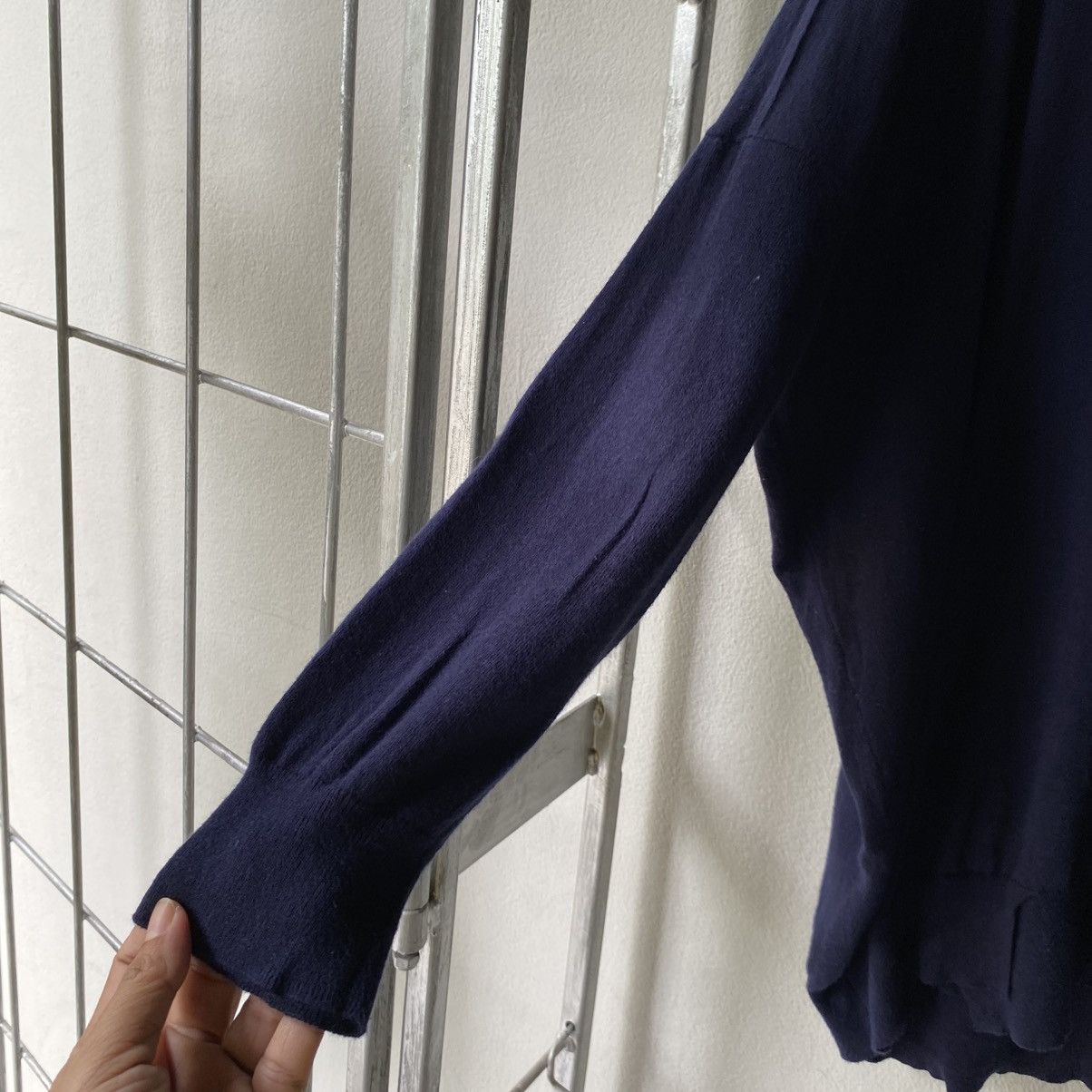 Zucca Zucca Navy Blue V-Neck Knit Sweater Size M / US 6-8 / IT 42-44 - 5 Thumbnail