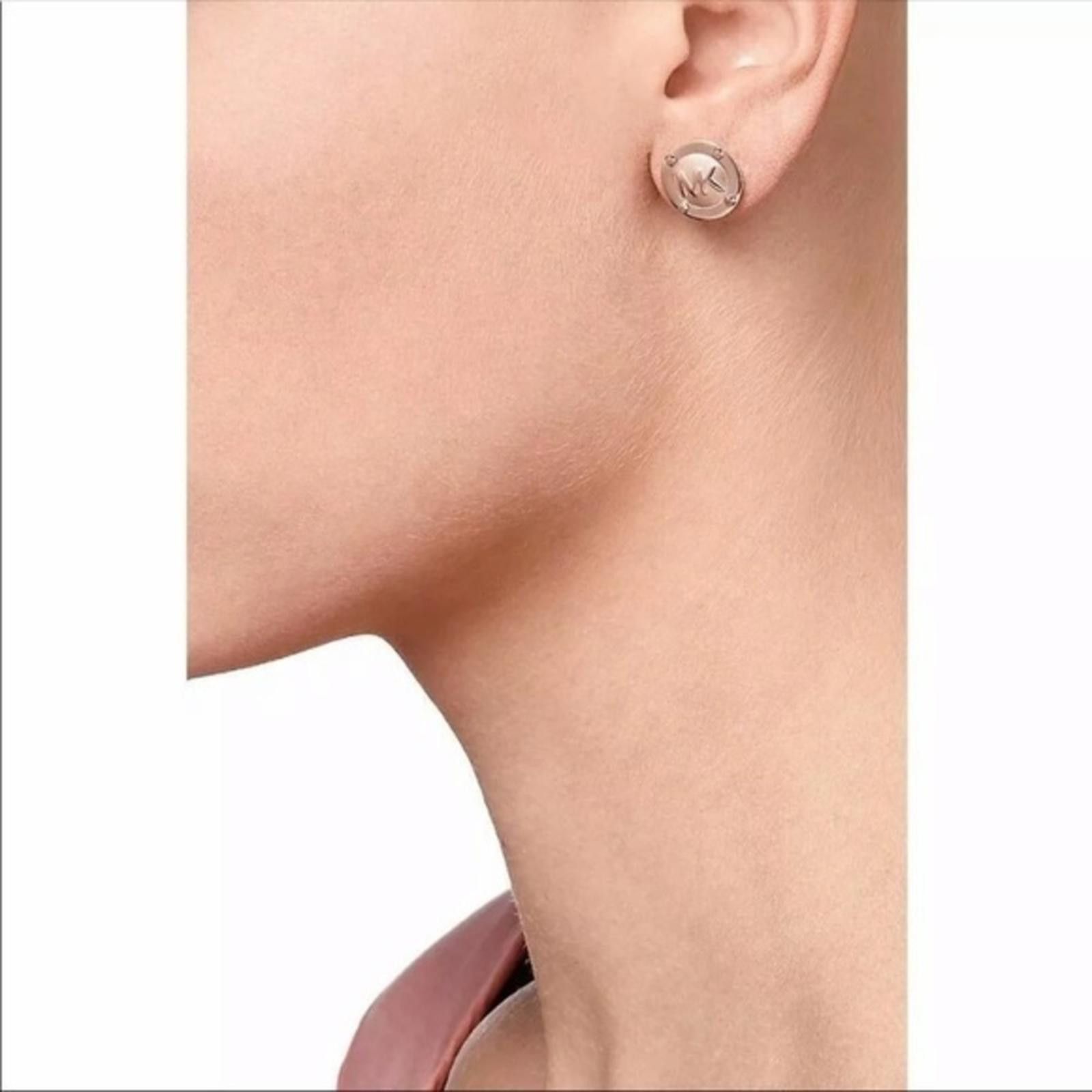 Michael Kors Michael Kors Rose Gold Logo Stud Earrings NWT​​​​​​​​​ Size ONE SIZE - 3 Thumbnail