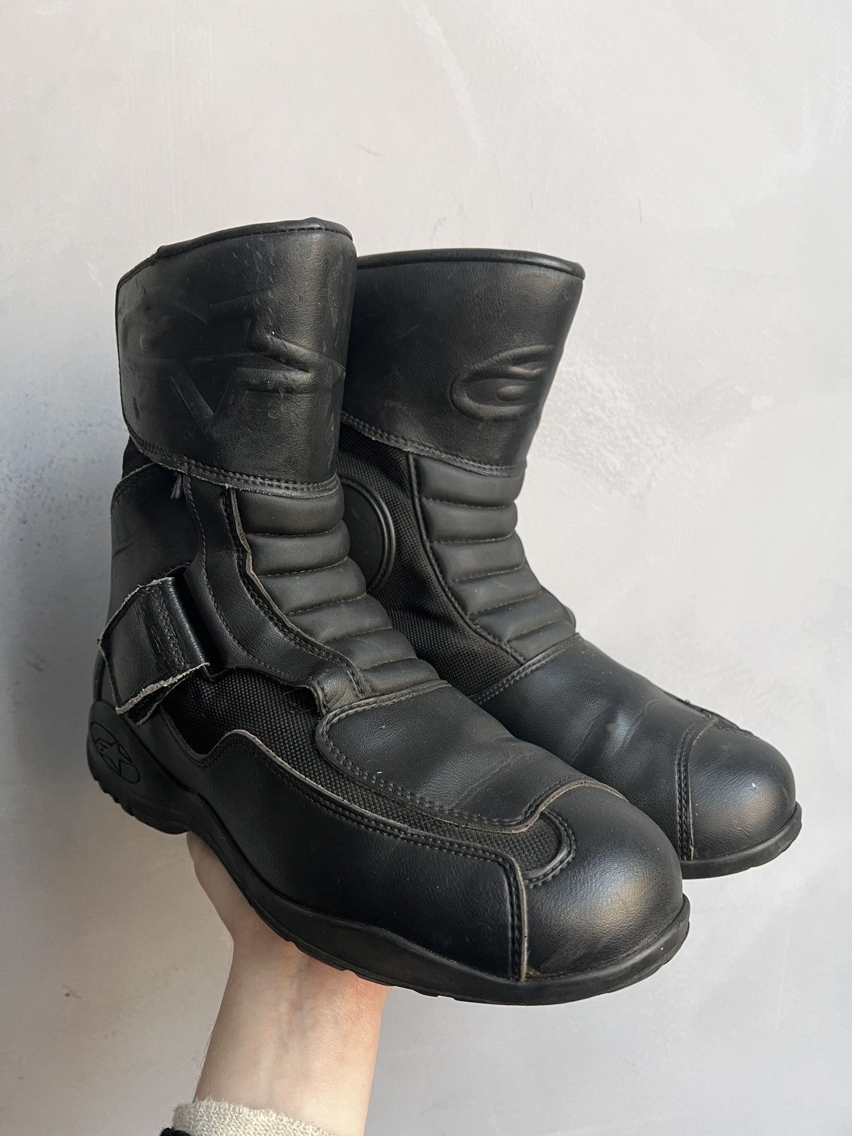 Alpinestars Vintage moto Alpinestars boots balenciaga style leather 90s Size US 7.5 / EU 40-41 - 2 Thumbnail