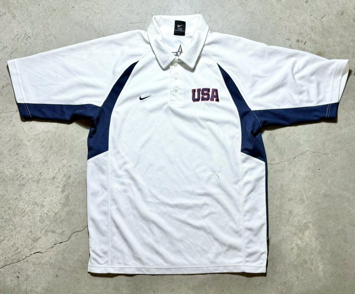 Nike × USA Olympics × Vintage Vintage 2004 Nike USA Olympic Athens Polo Shirt size M Size US M / EU 48-50 / 2 - 1 Thumbnail