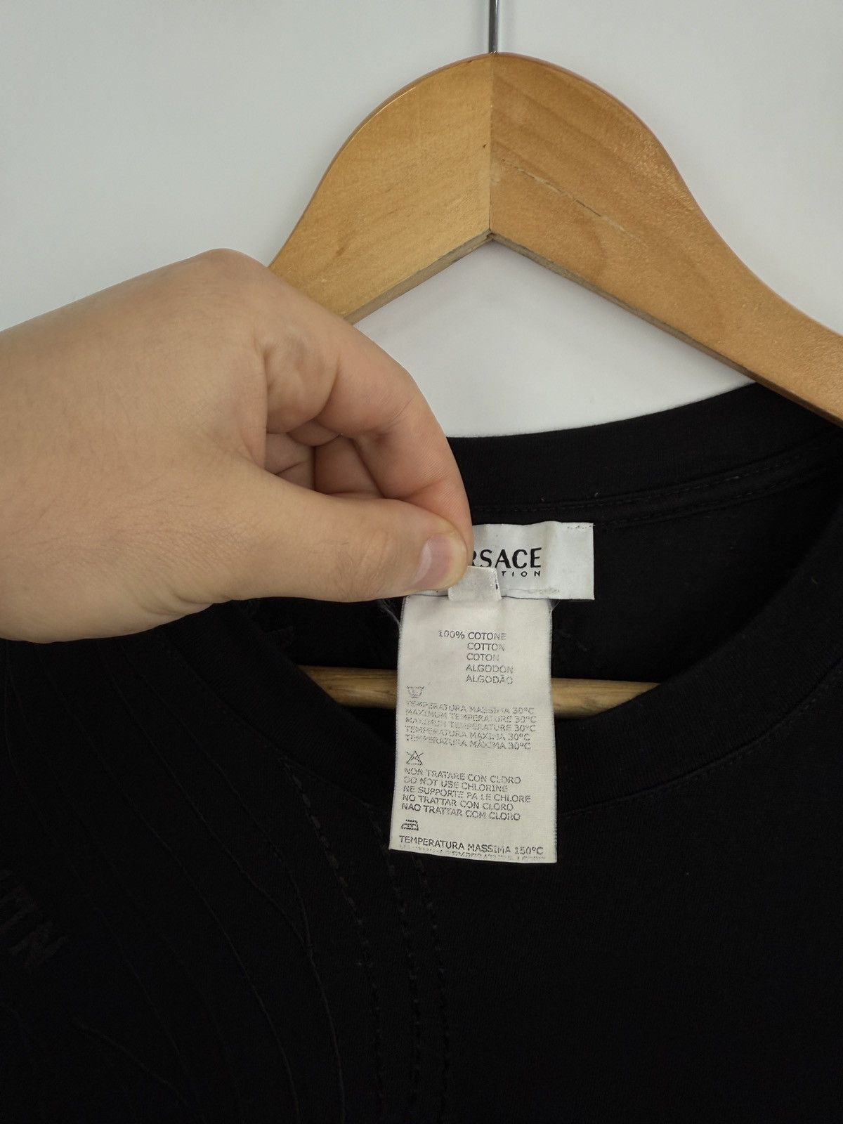 Versace Jeans Couture 🇮🇹 Vintage 90s Versace Collection T-Shirt Y2K Rare Streetwear Size US XL / EU 56 / 4 - 6 Thumbnail